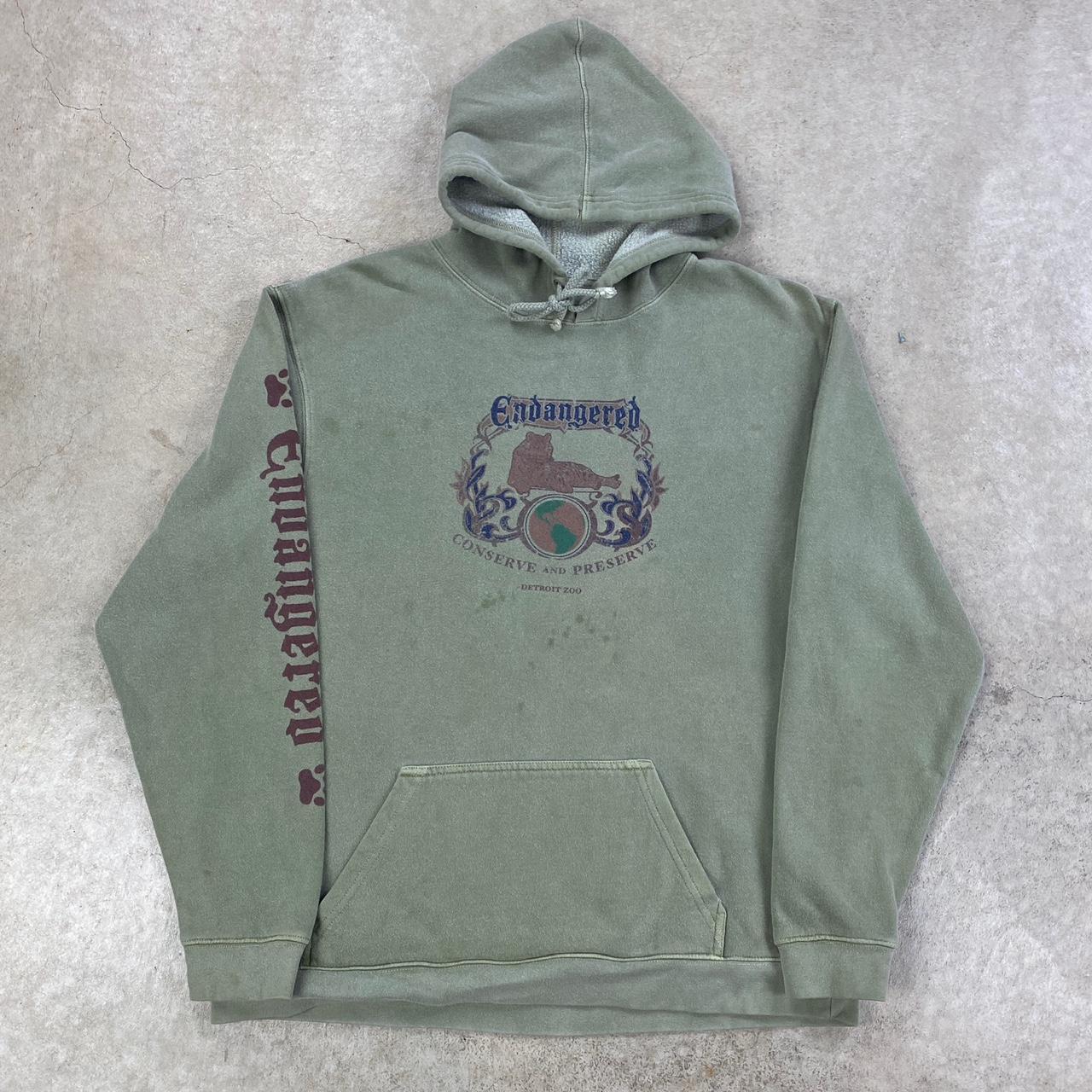 Vintage 90s Faded Green Endangered Animals... Depop