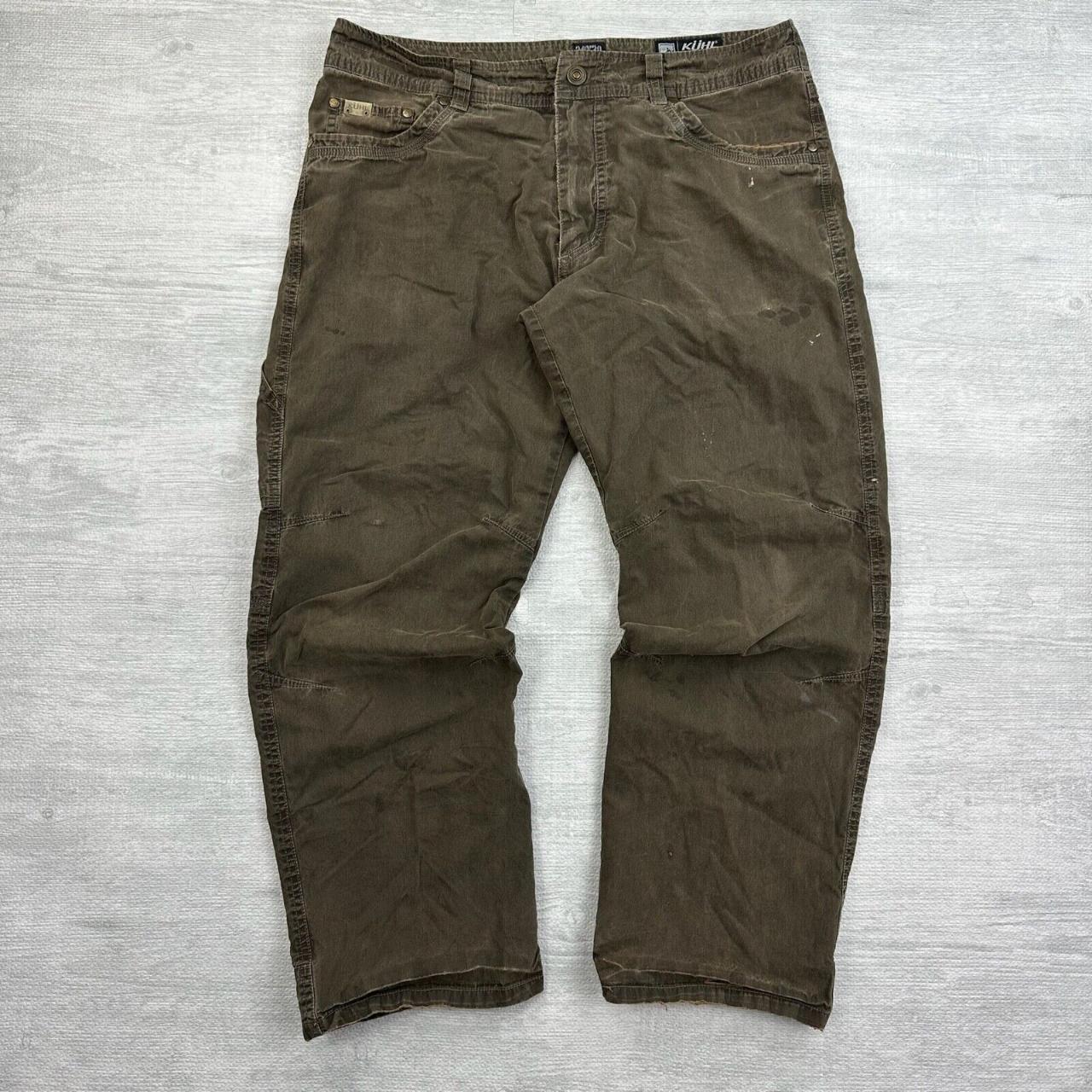 Kuhl Revolver Pants Brown Heavy Canvas Articulated... - Depop