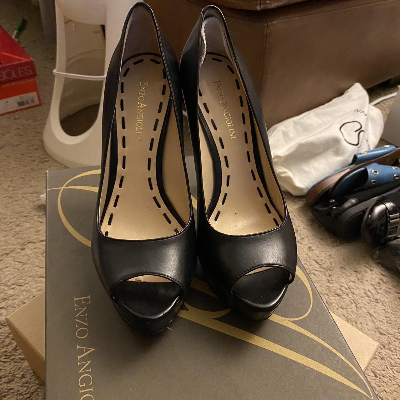 Enzo angiolini black on sale pumps