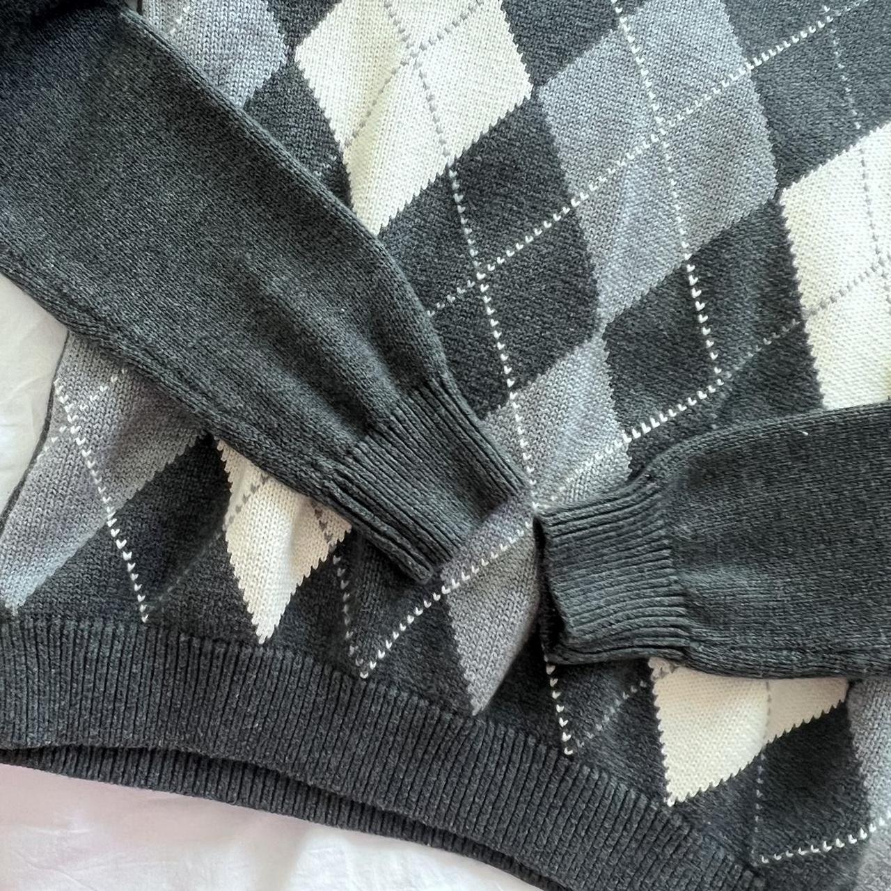 brandy melville argyle sweater worn once in perfect... Depop