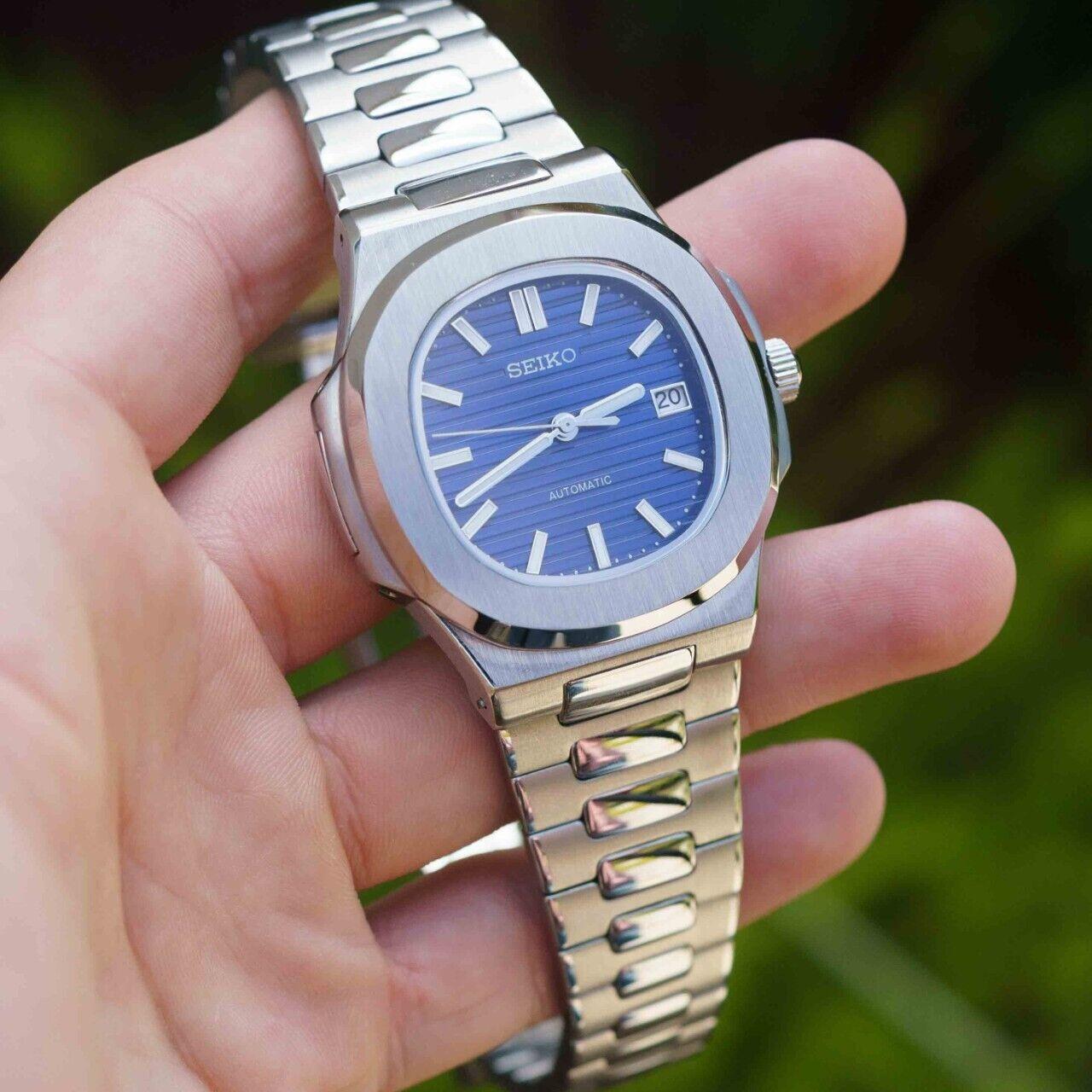 Seiko 5 nautilus homage hot sale