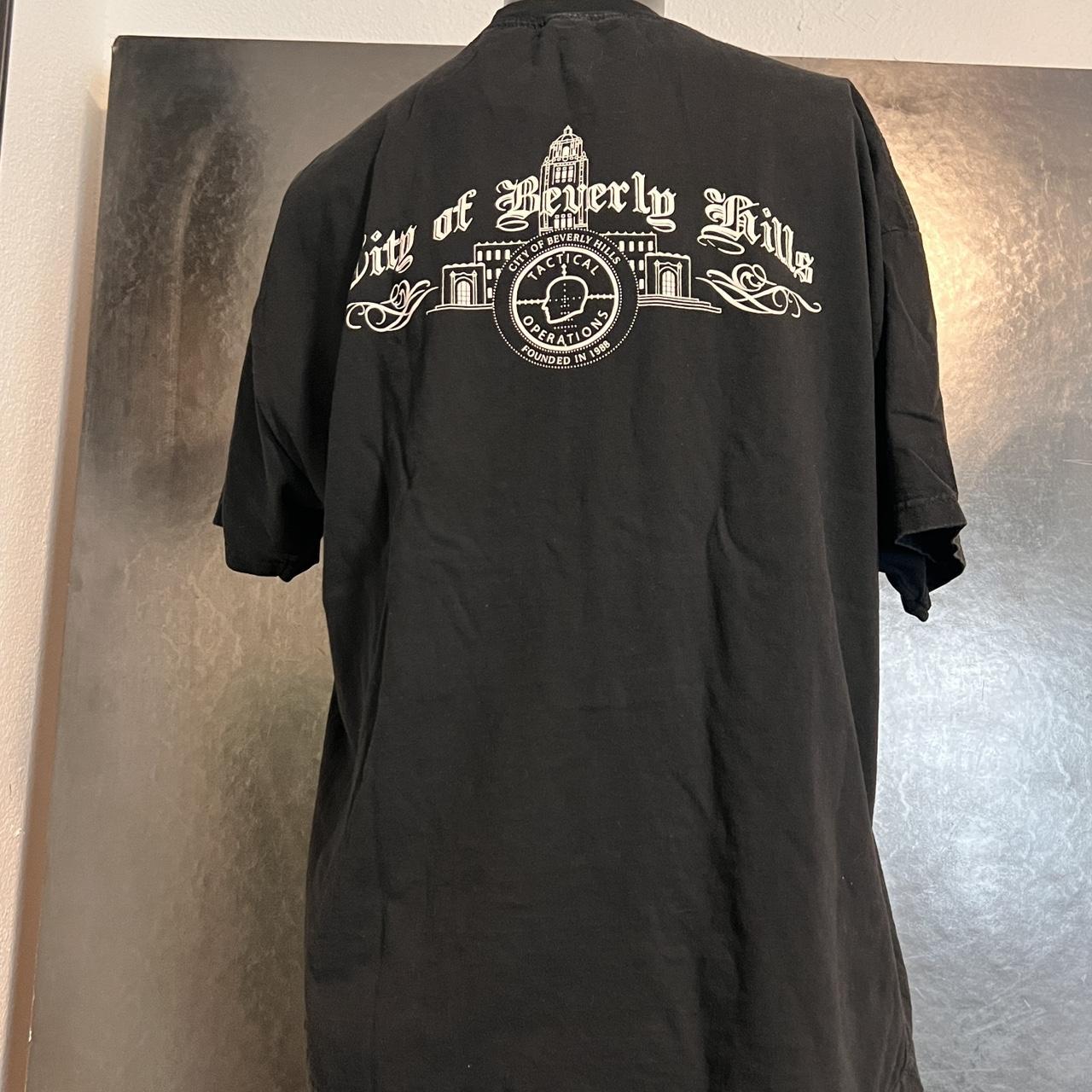 Mens XXL city of Beverly Hills police t shirt... - Depop