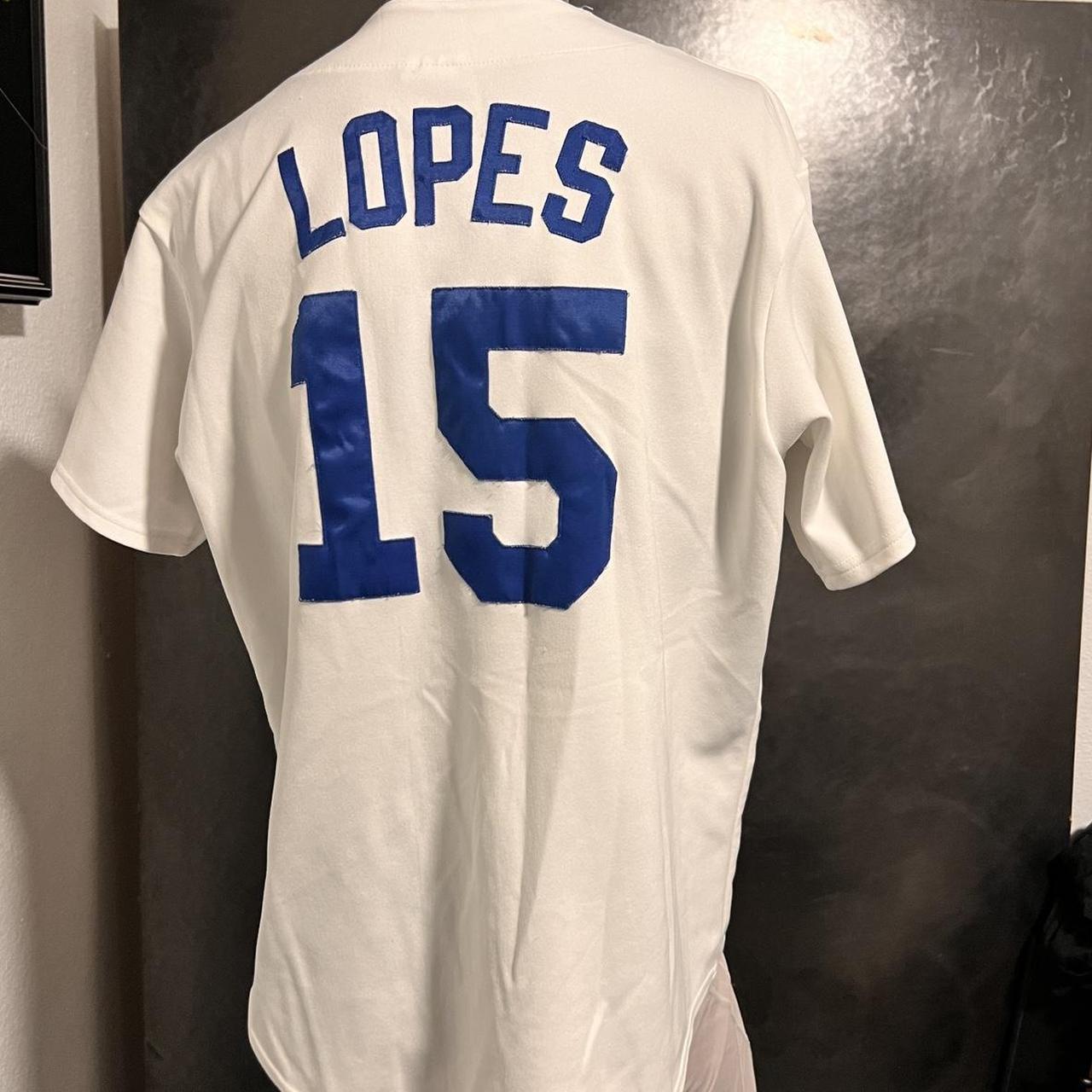 Vintage Dodgers Majestic Davey Lopes #15 XL Jersey. - Depop