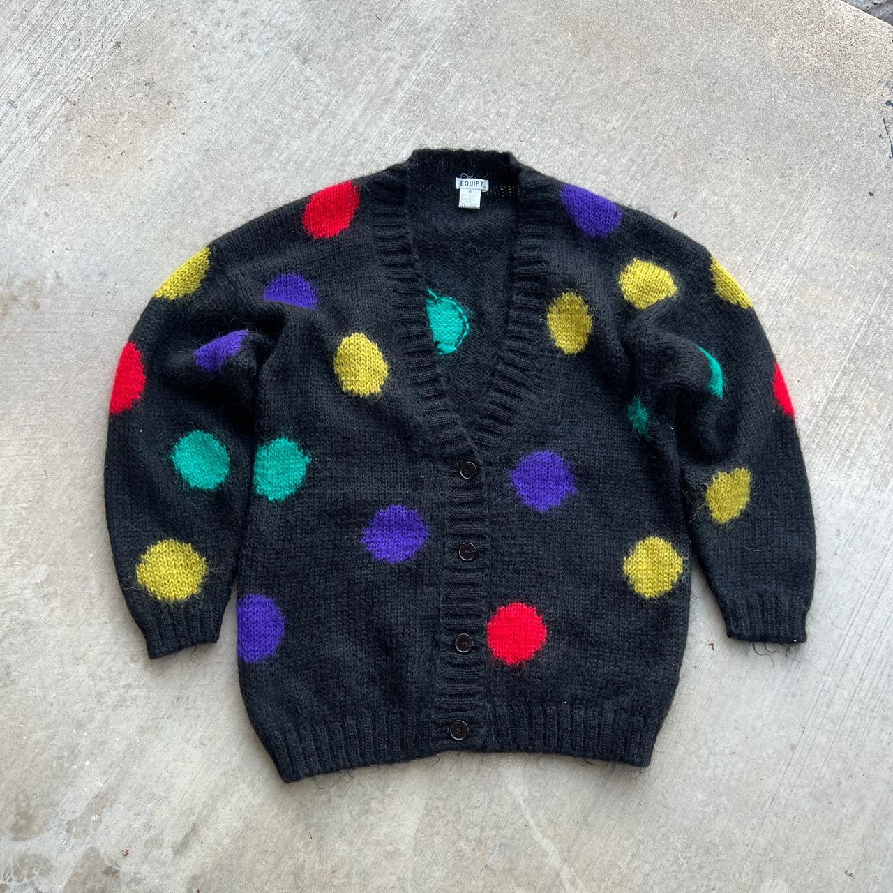 Vintage 90’s golf wang type Mohair cardigan tagged...