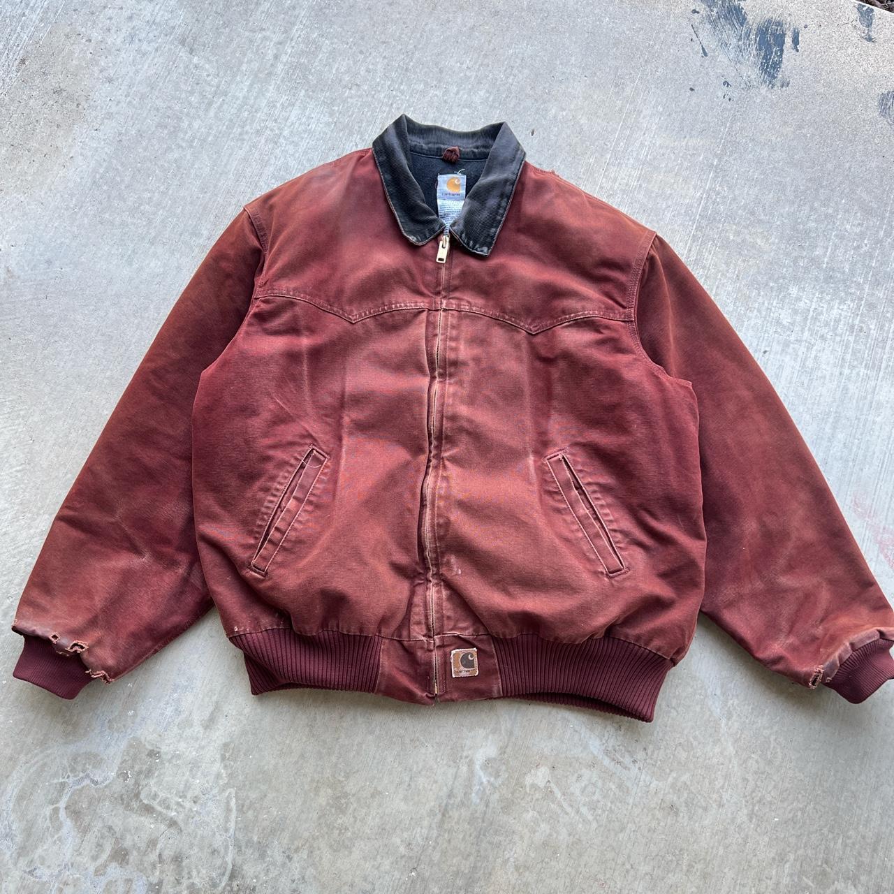 Vintage 90’s very rare burnt burgundy faded Sante fe... - Depop