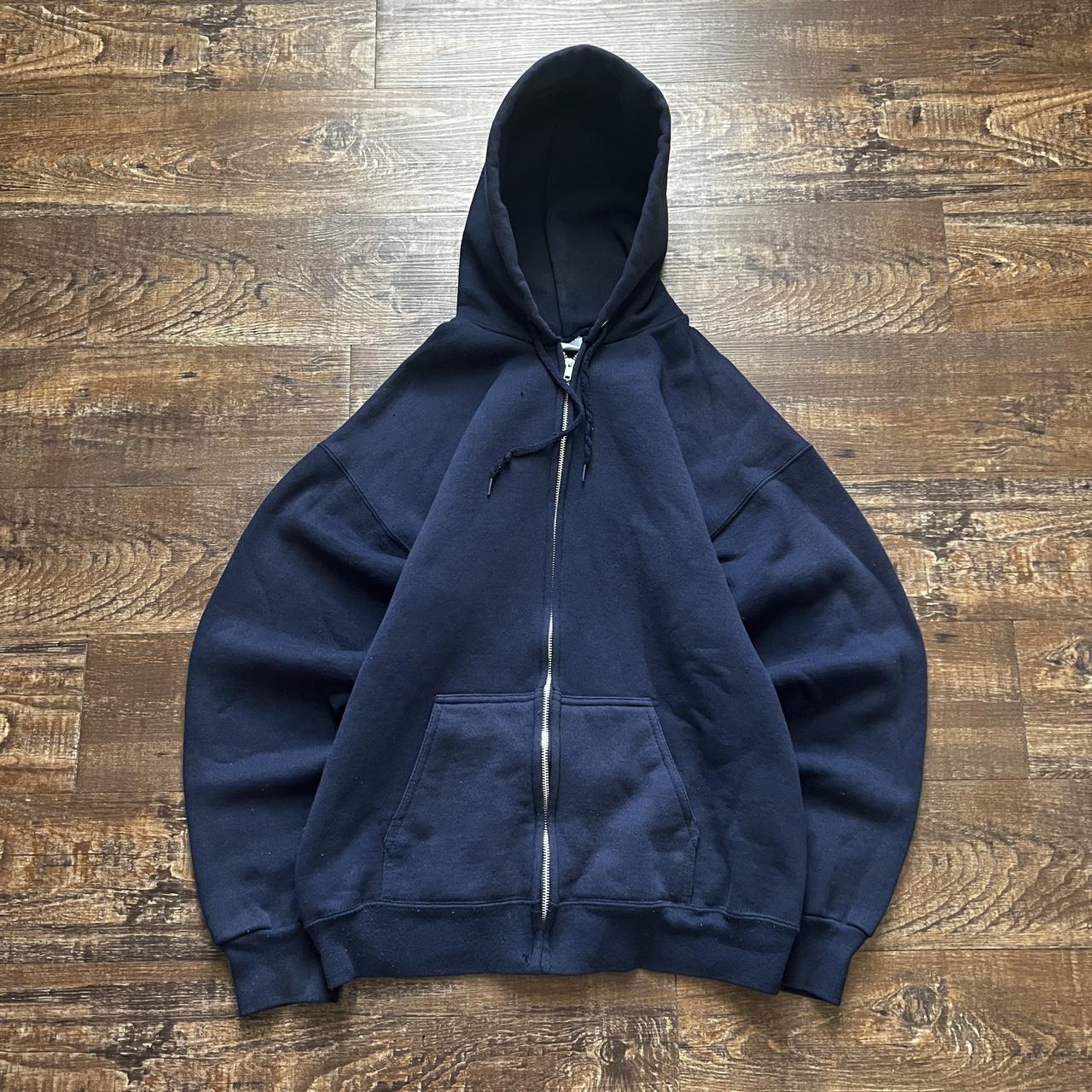 Vintage 90’s thick tultex zip up hoodie size L! No... Depop