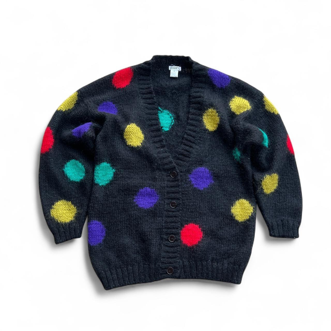 Golf Wang Black/Pink Striped Mohair Cardigan Love | Depop