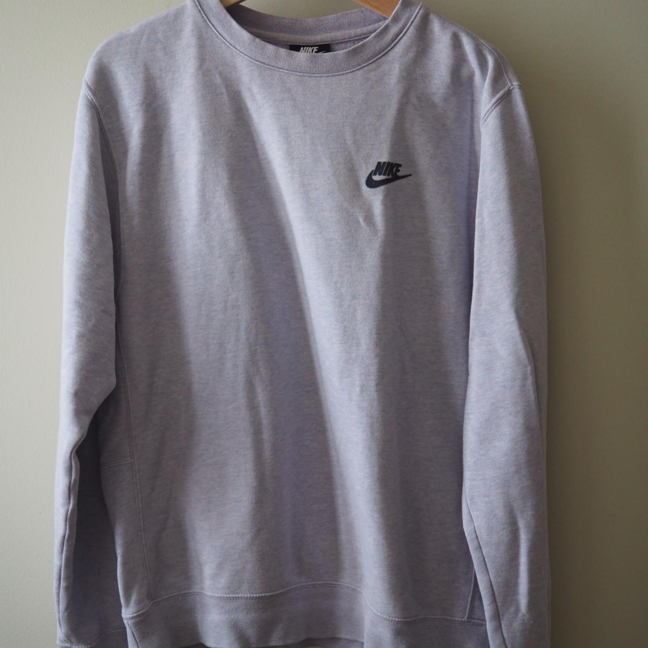 light purple nike jumper