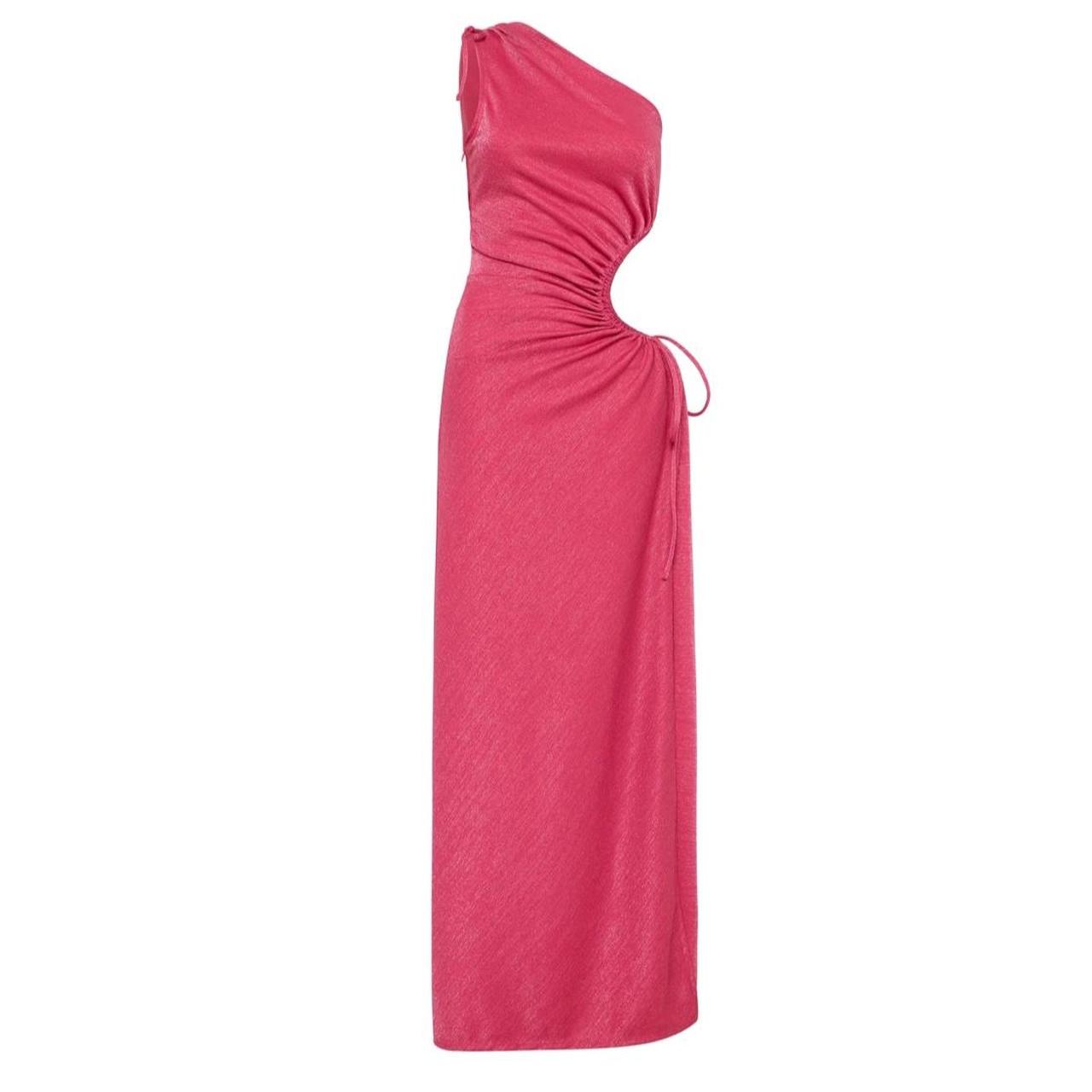 SONYA MODA - NOUR pink shimmer maxi dress Selling or... - Depop