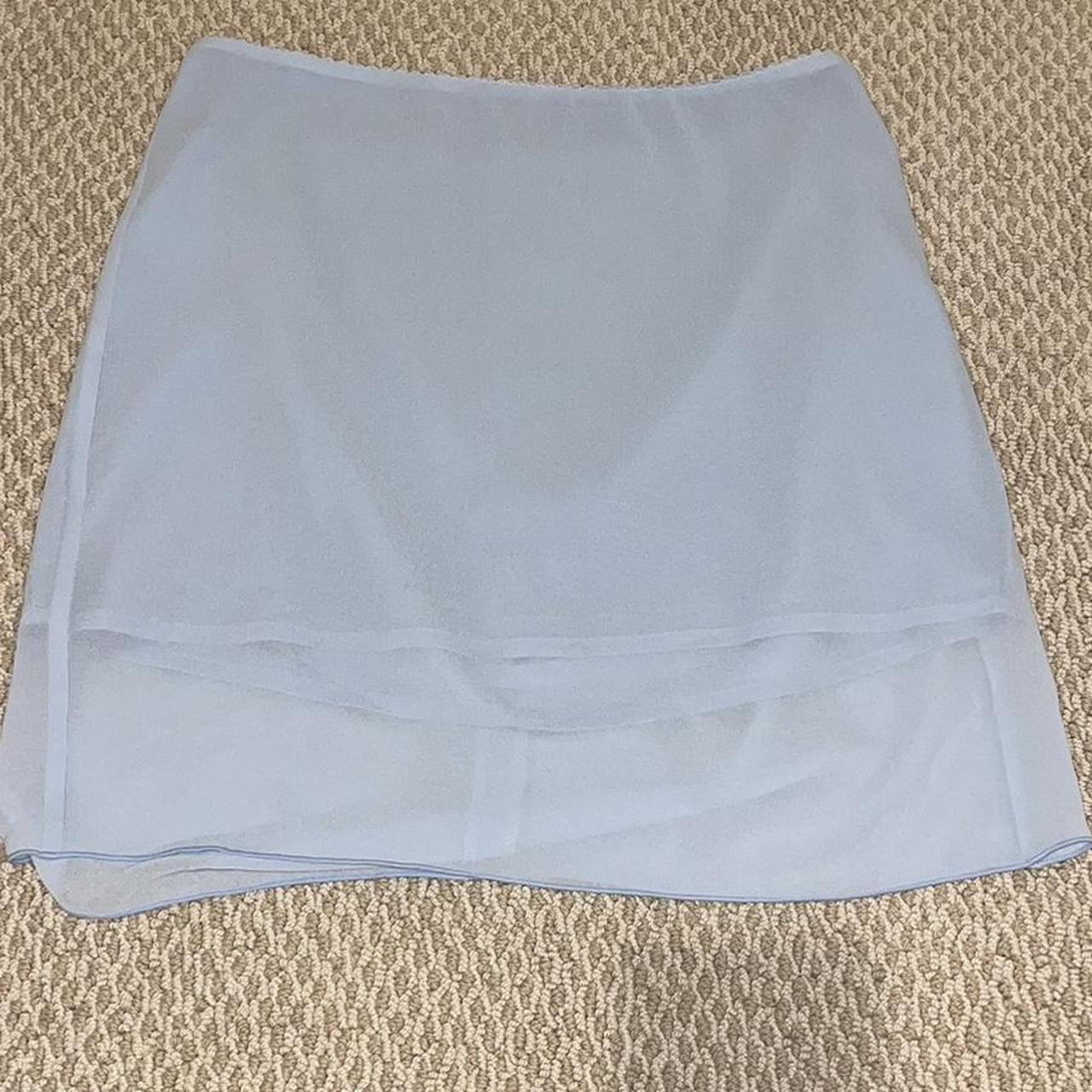 Brandy Melville blue skirt. Worn once. One size fits... - Depop