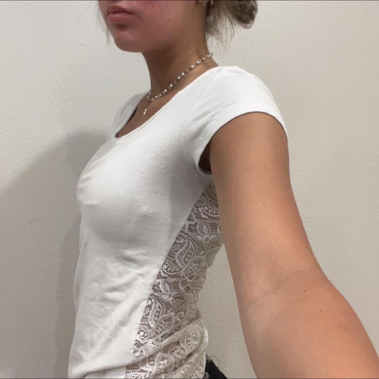 Adorable vintage white lace top, reminds me of the