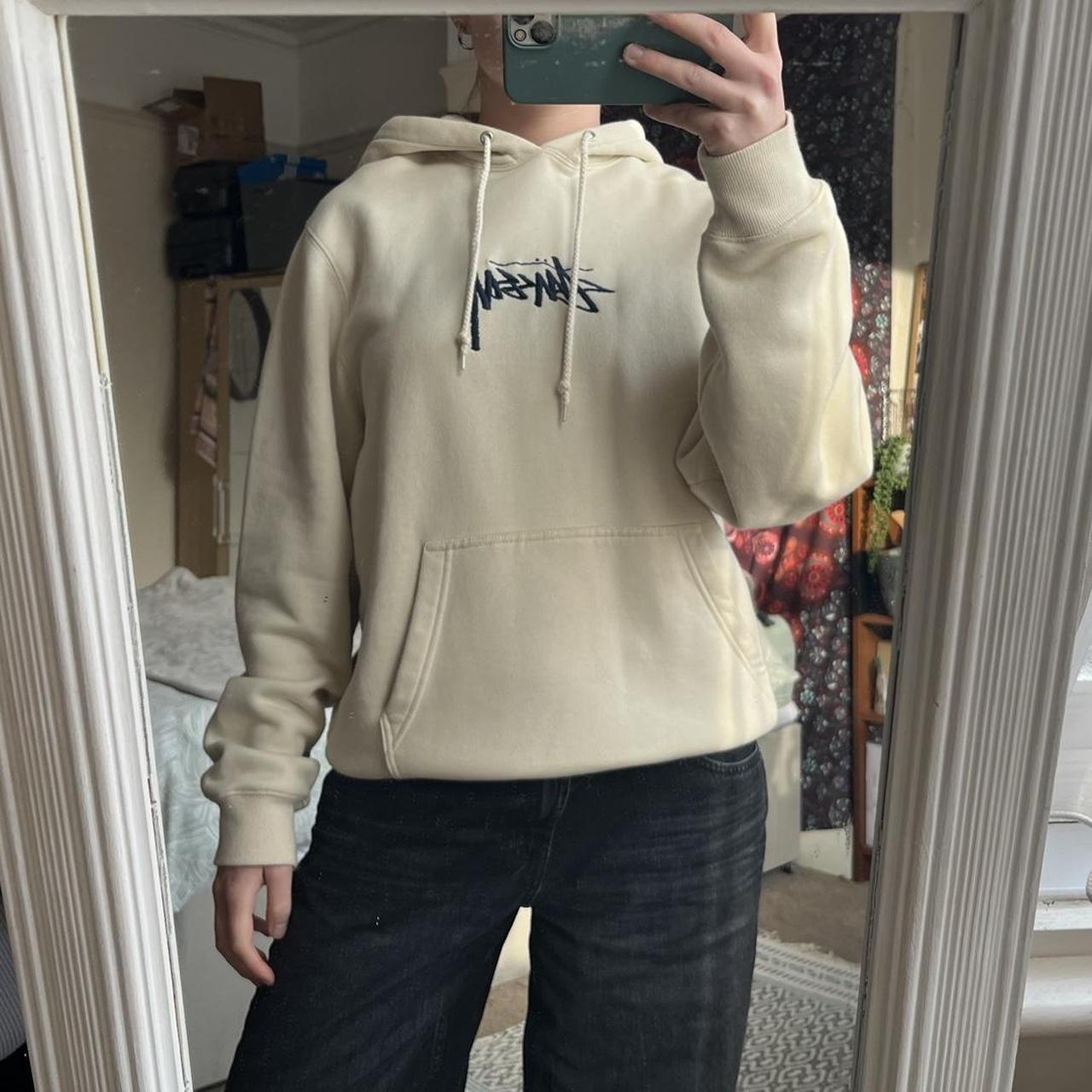 Beige sale stussy hoodie