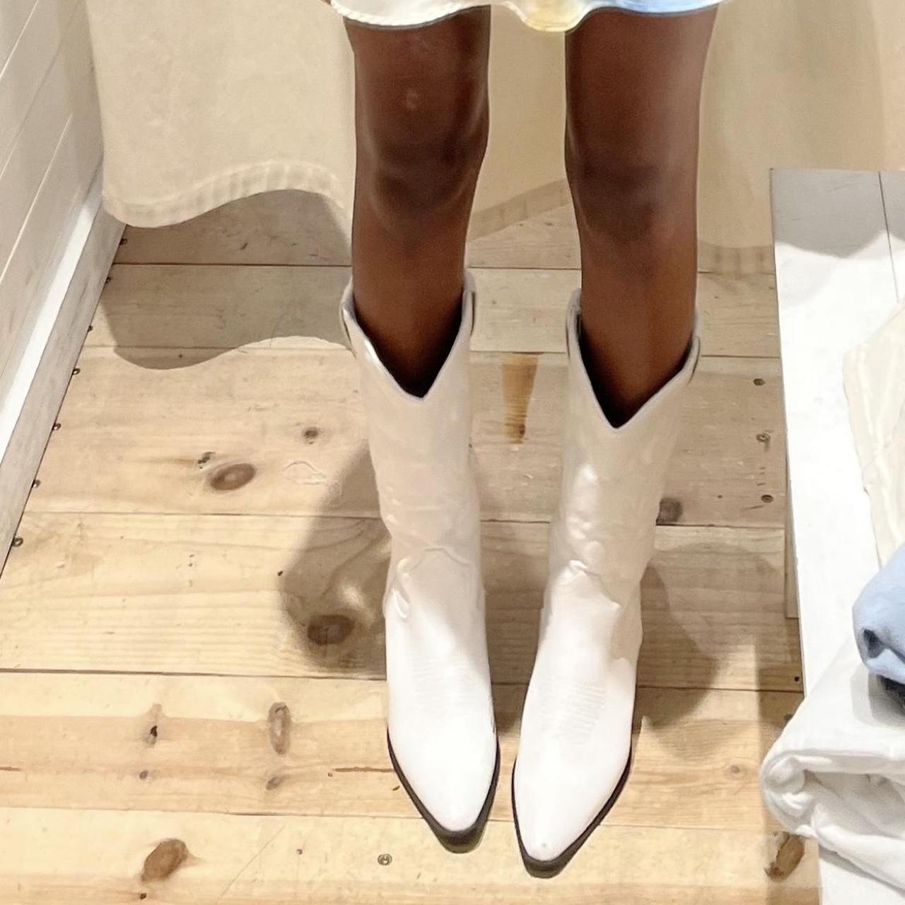 princess polly white cowboy boots super cute... Depop