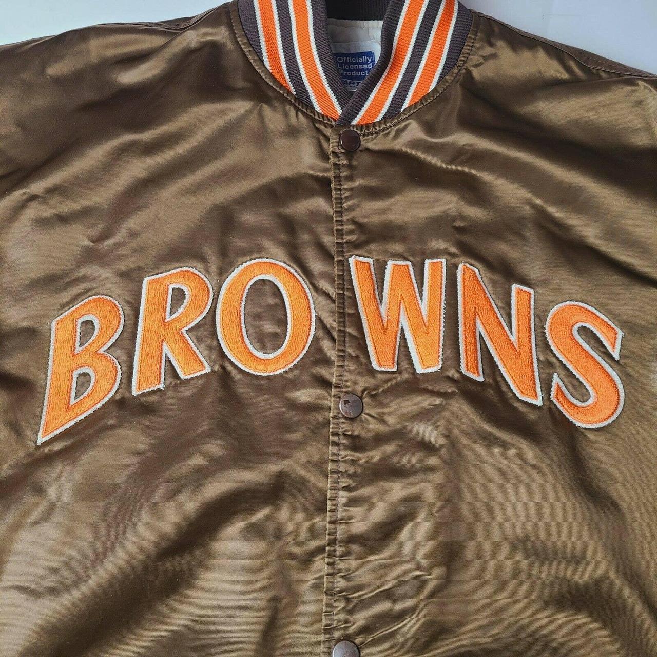 Vintage Cleveland Browns Bomber Jacket XXL Any - Depop