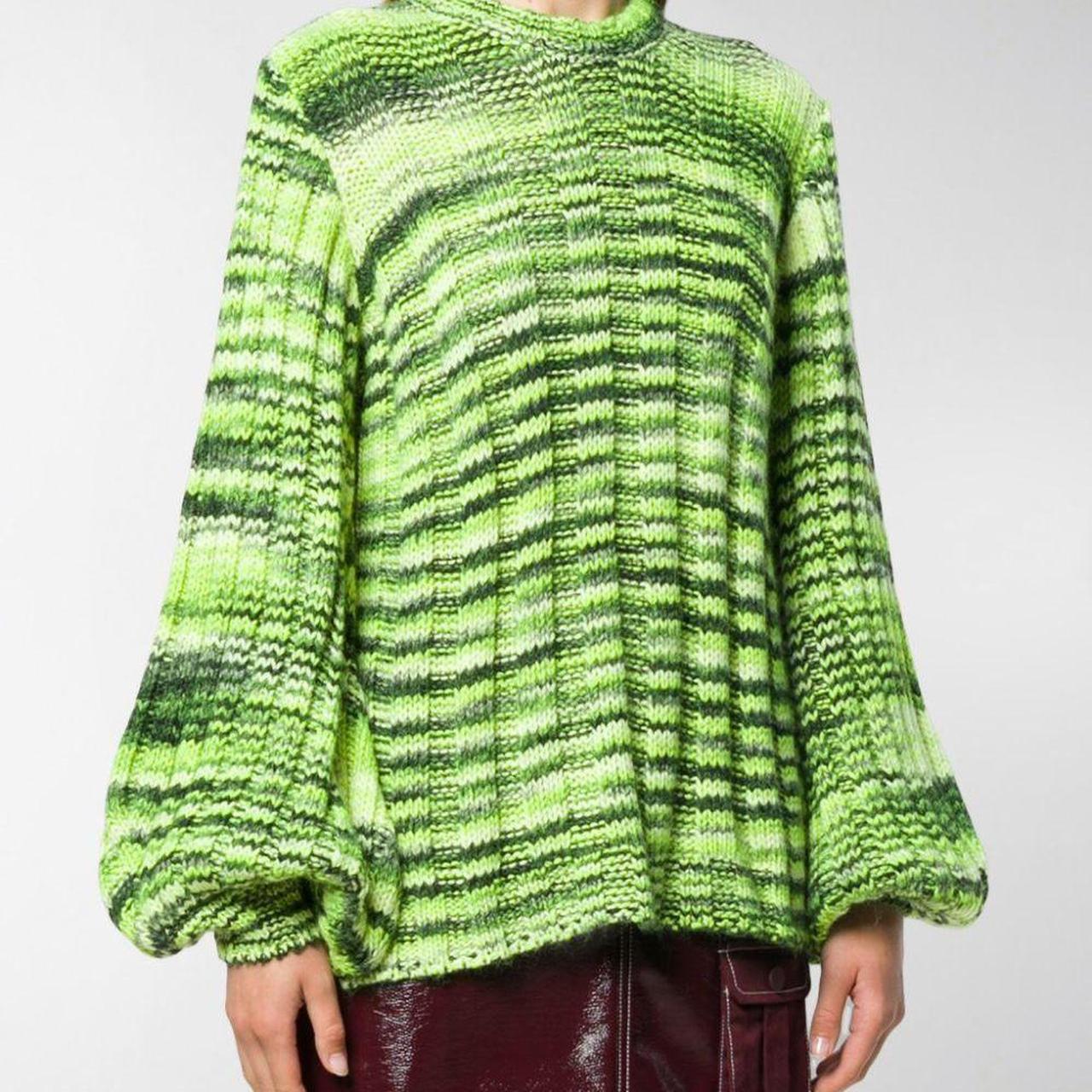 Ganni shop green jumper