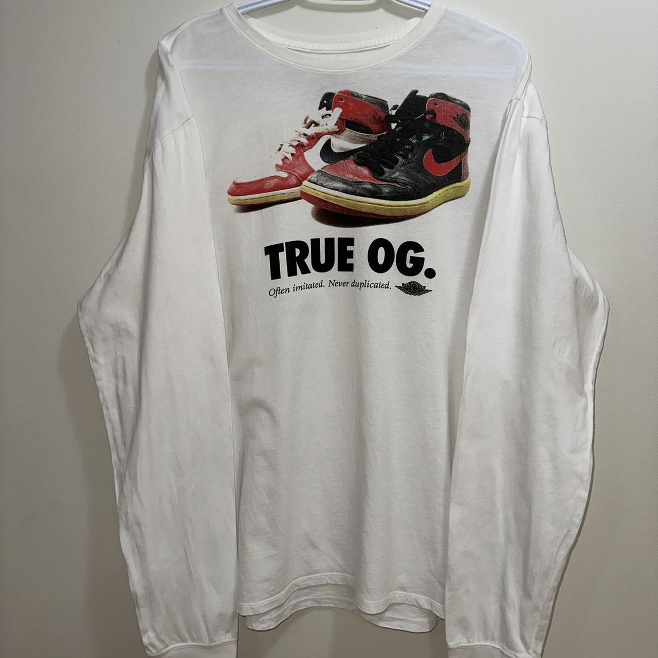 Vintage 2000 s Nike Jordan True OG Long Sleeve T