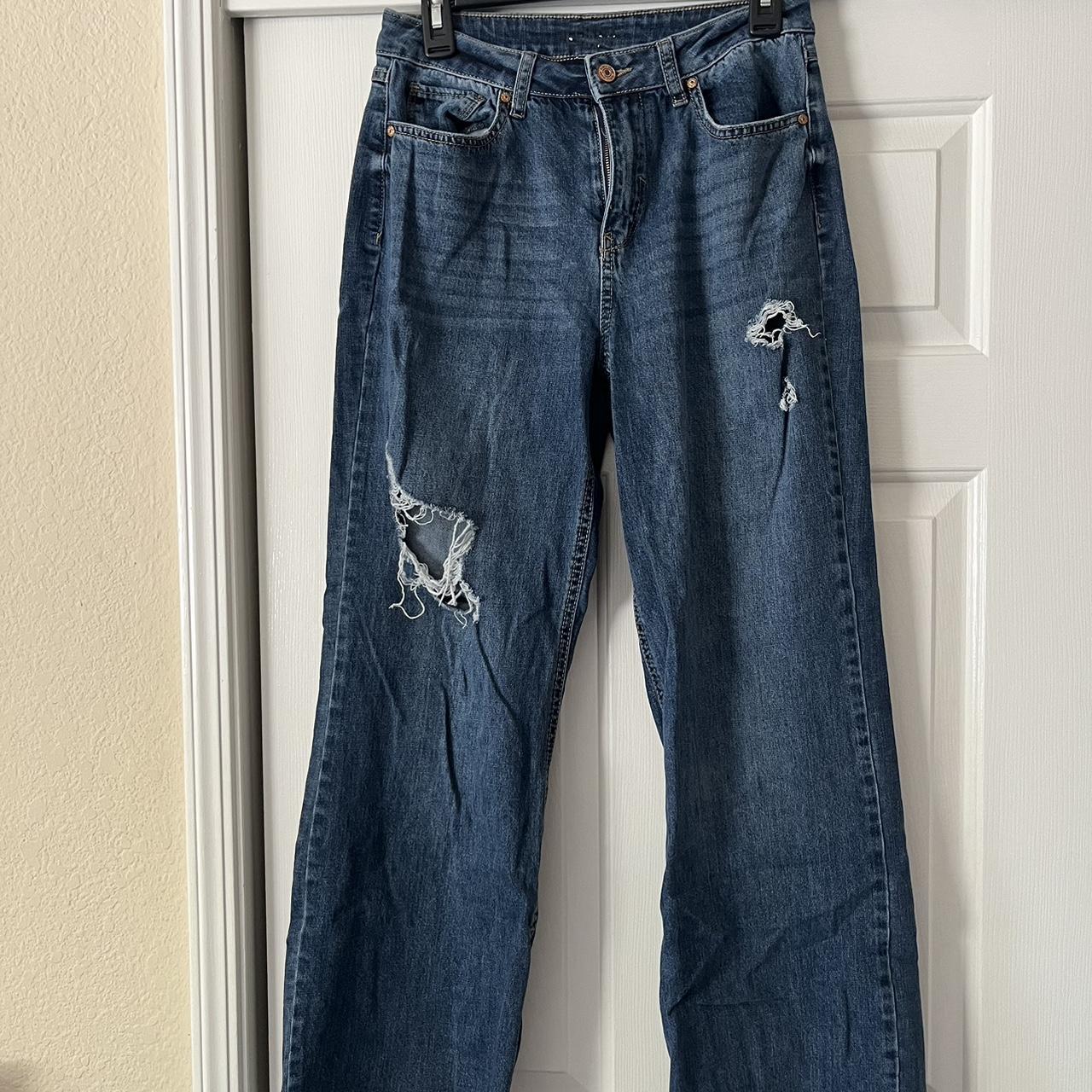 Bemore Rewash Jeans with distressing and regular... - Depop