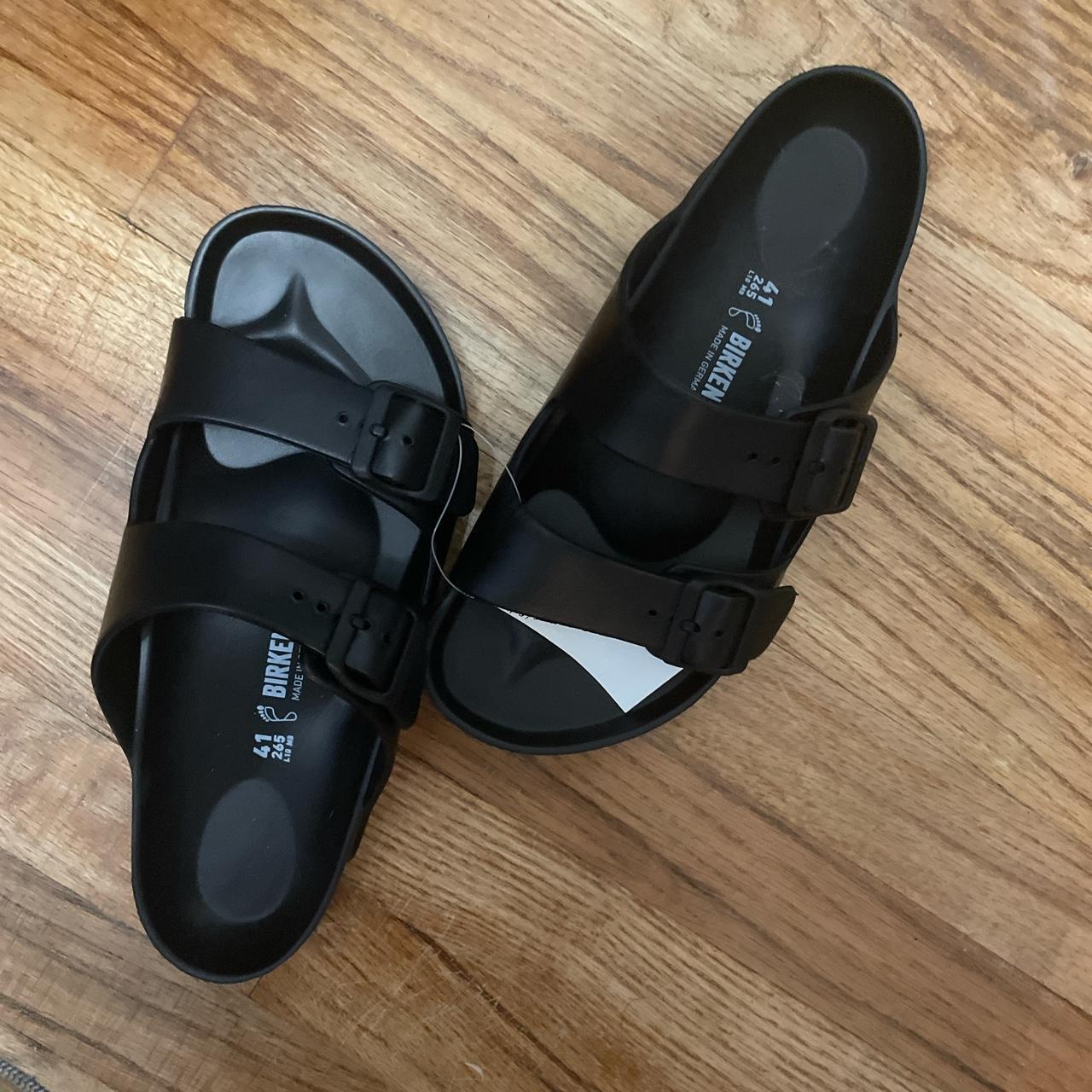 womens black eva birkenstocks