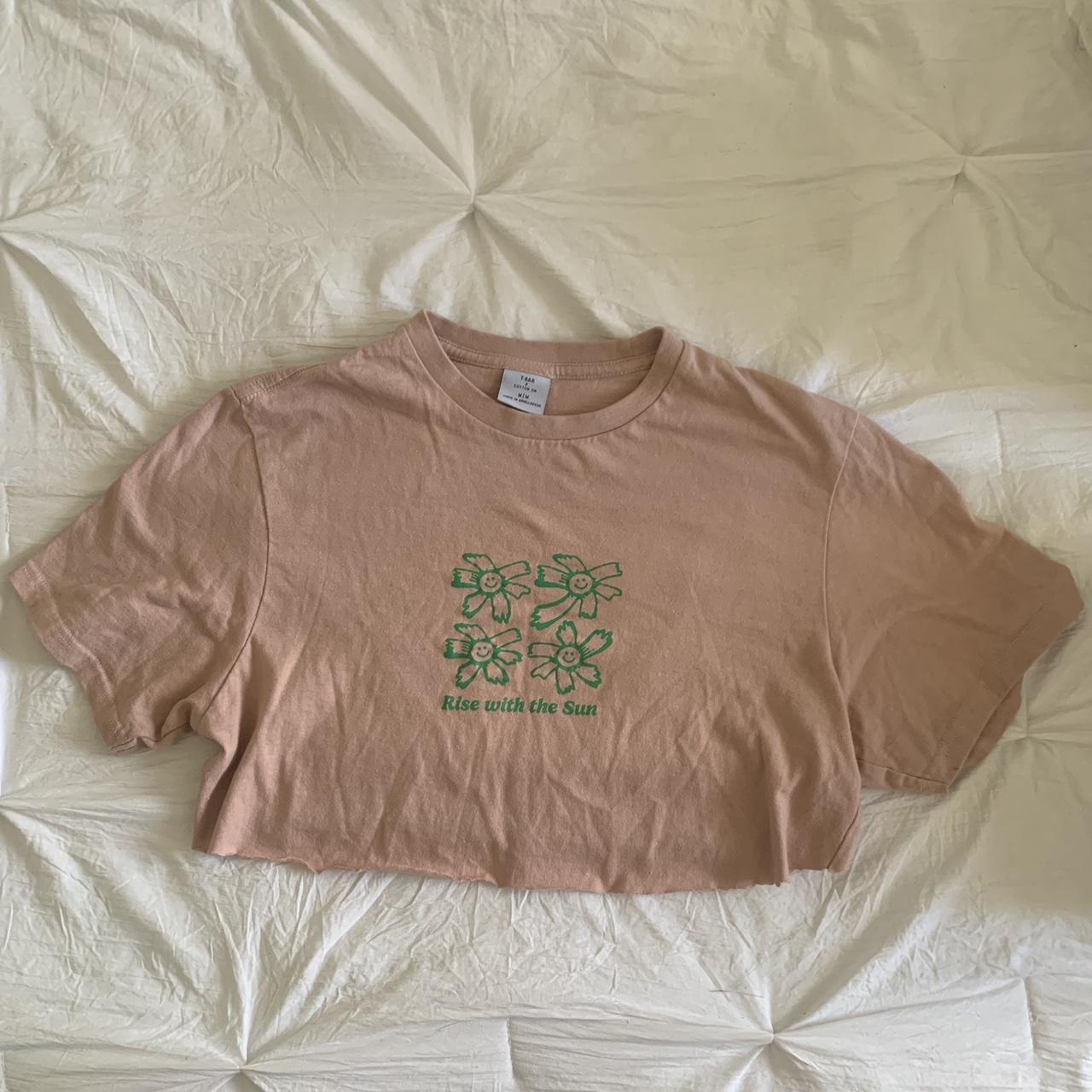 CROPPED TBAR X COTTON ON SHIRT WITH FLOWERS... Depop