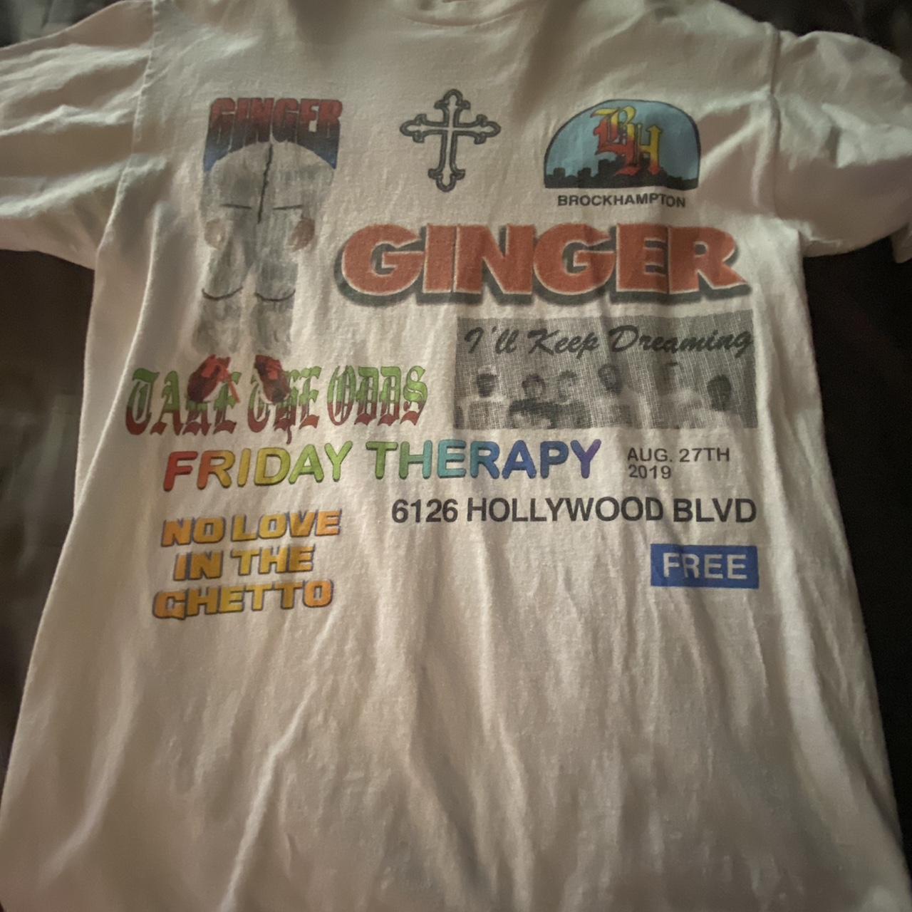 BROCKHAMPTON ginger friday therapy concert tee This... - Depop