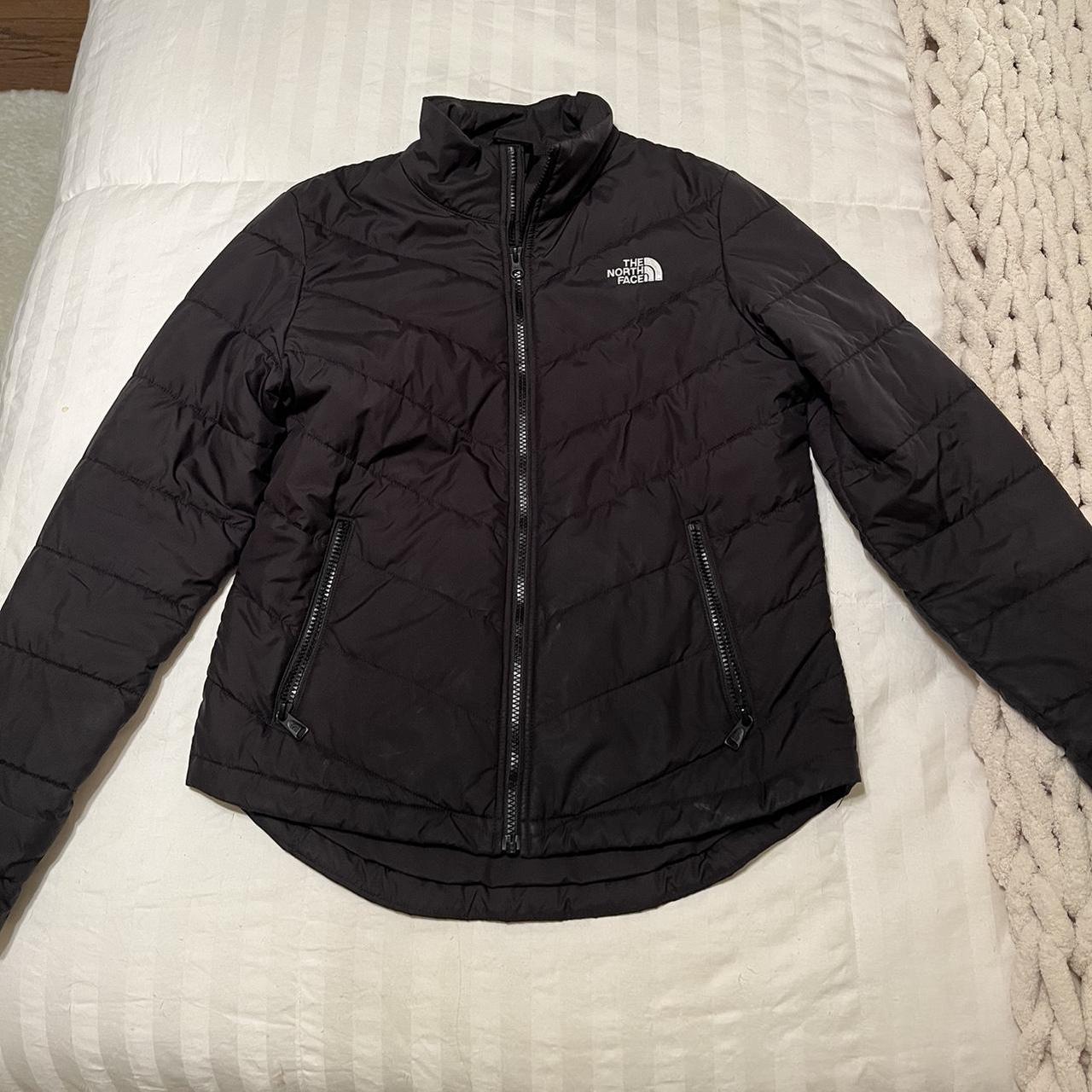 The North Face Black Puffer Jacket Womens Size... - Depop