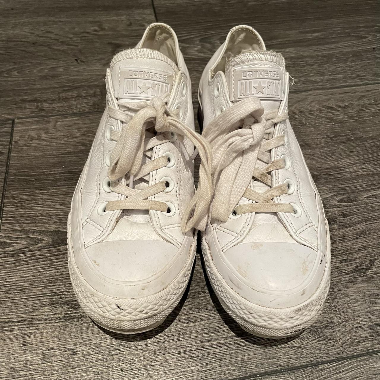 Converse Women's White Trainers | Depop