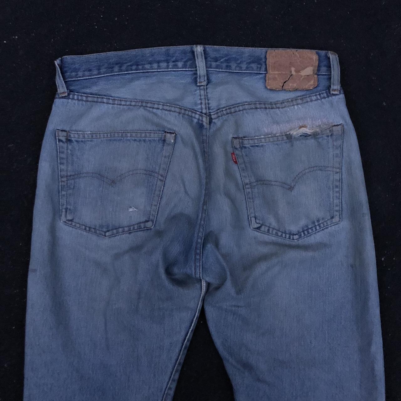 70s 80s levis 501 selvedge redline # 6... - Depop