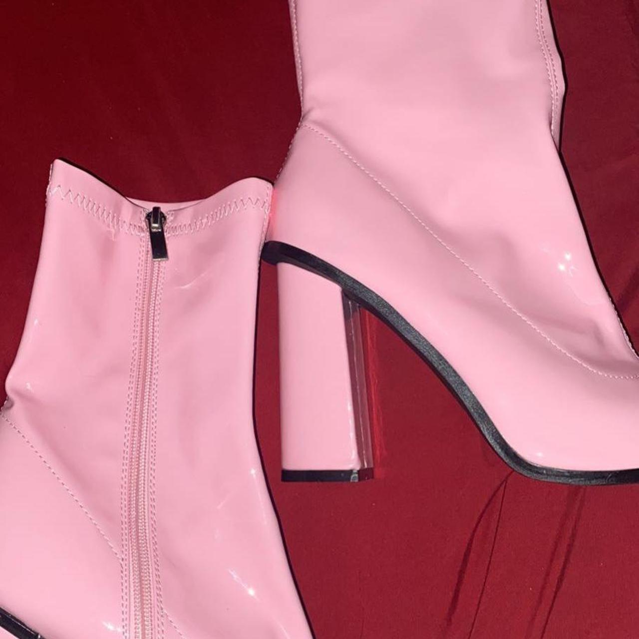 ASOS Women's Pink Boots Depop