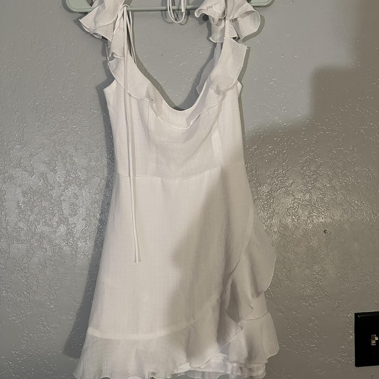 Short white dress from Lucy in the sky Size 4 ... - Depop