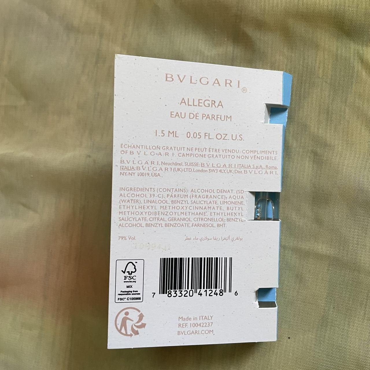 Bulgari Allegra Riva Solare Eau De Parfum Brand... - Depop