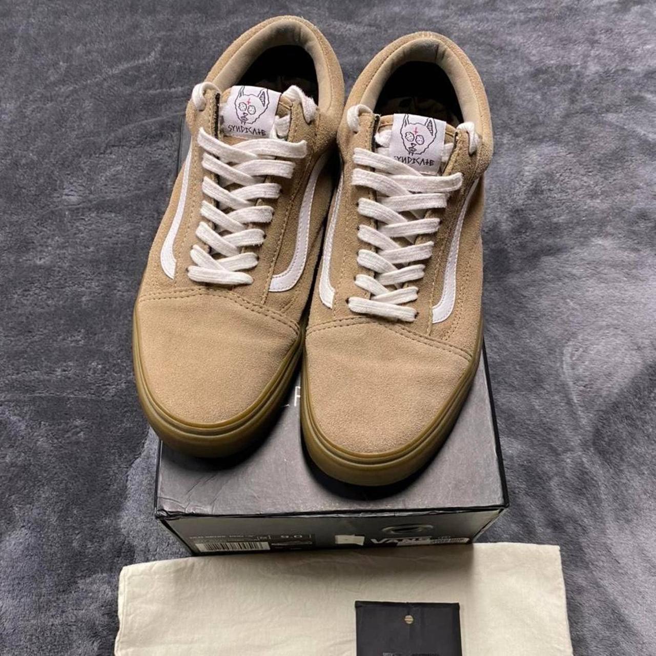 Golf Wang Old Skool Pro Syndicate Vans - Wheat Tan... - Depop