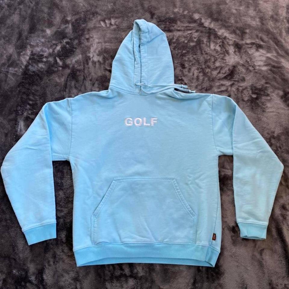 Golf Wang 3D Logo Hoodie - Light Blue Size:... - Depop