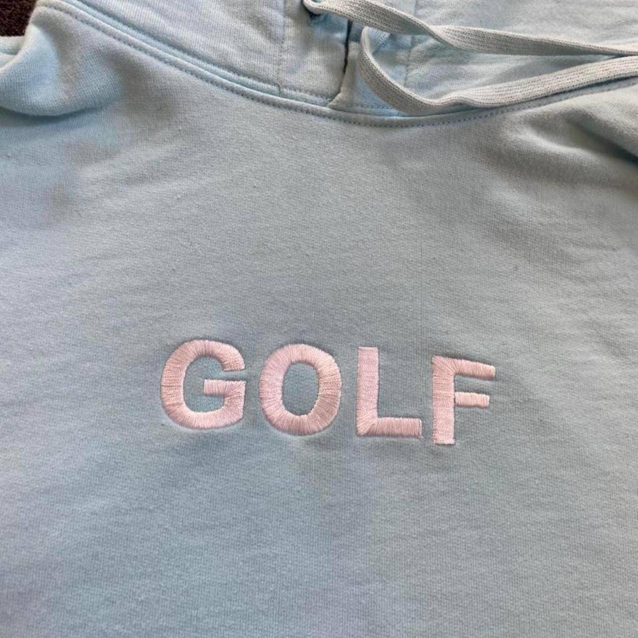 Golf Wang 3D Logo Hoodie - Light Blue Size:... - Depop