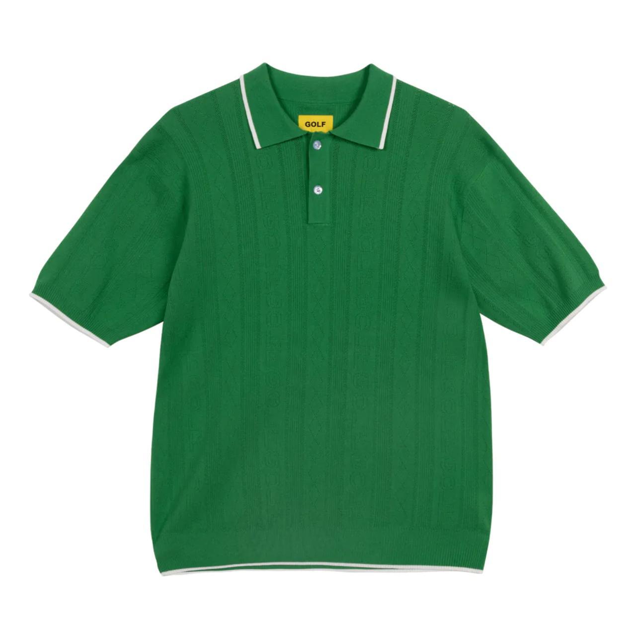 Golf Wang Stretch Knit Polo - Green, Size:...