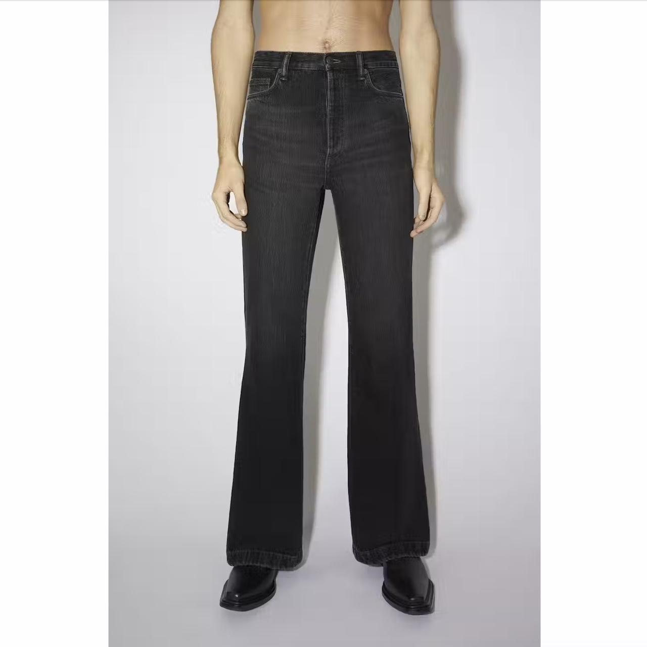 ACNE STUDIOS 1978 VINTAGE BLACK FLARED JEANS SIZE