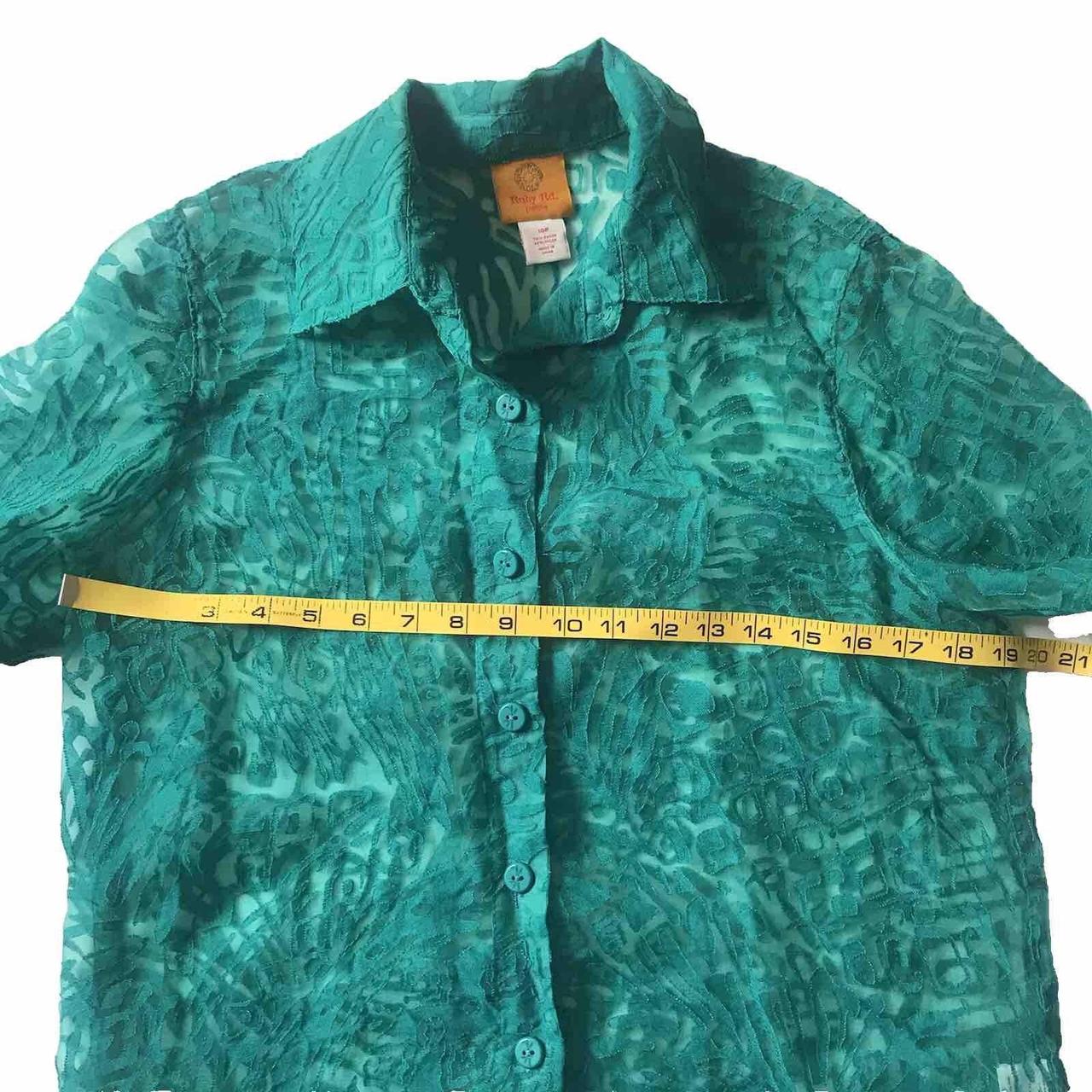 Ruby Rd. Women's Blouse - Green - 10 – Ruby Rd. G… - image 7