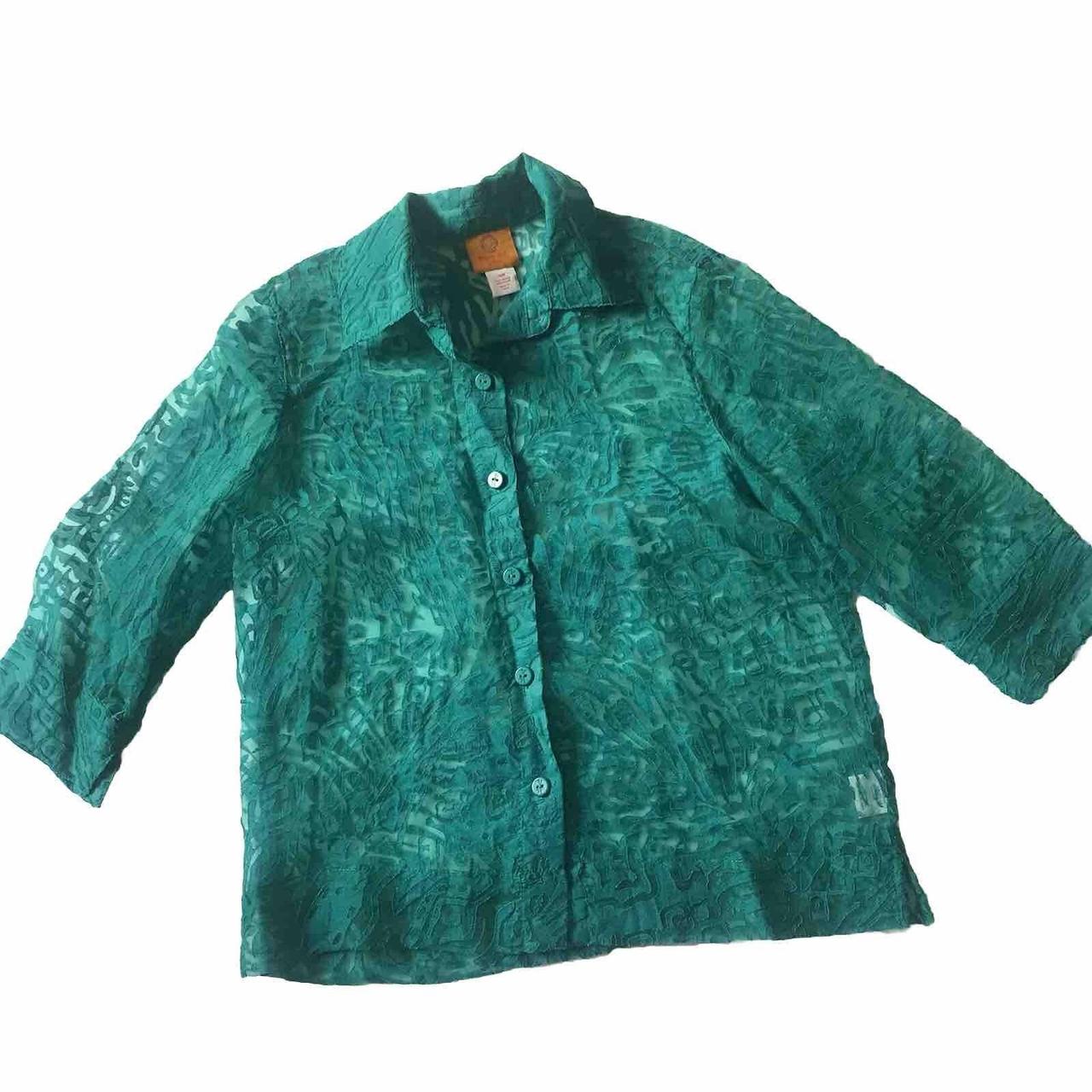 Ruby Rd. Women's Blouse - Green - 10 – Ruby Rd. G… - image 1