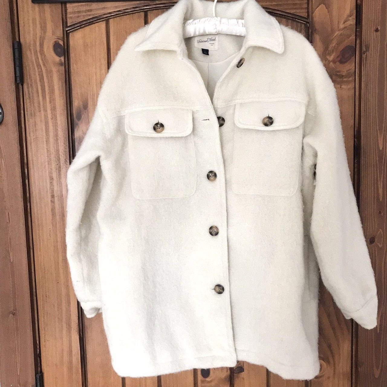 Universal Thread Men's Shacket Jacket - White - S… - image 2