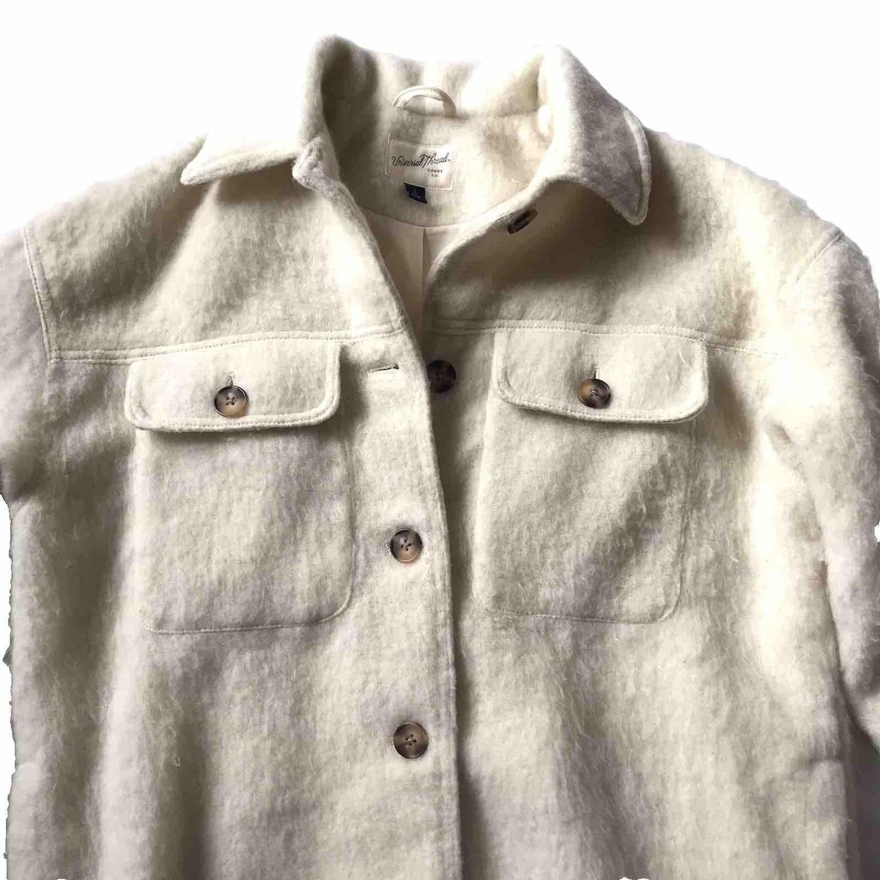 Universal Thread Men's Shacket Jacket - White - S… - image 6