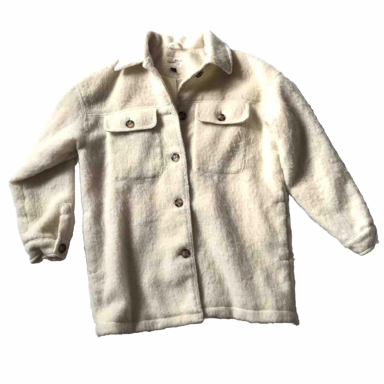 Universal Thread Men's Shacket Jacket - White - S… - image 8