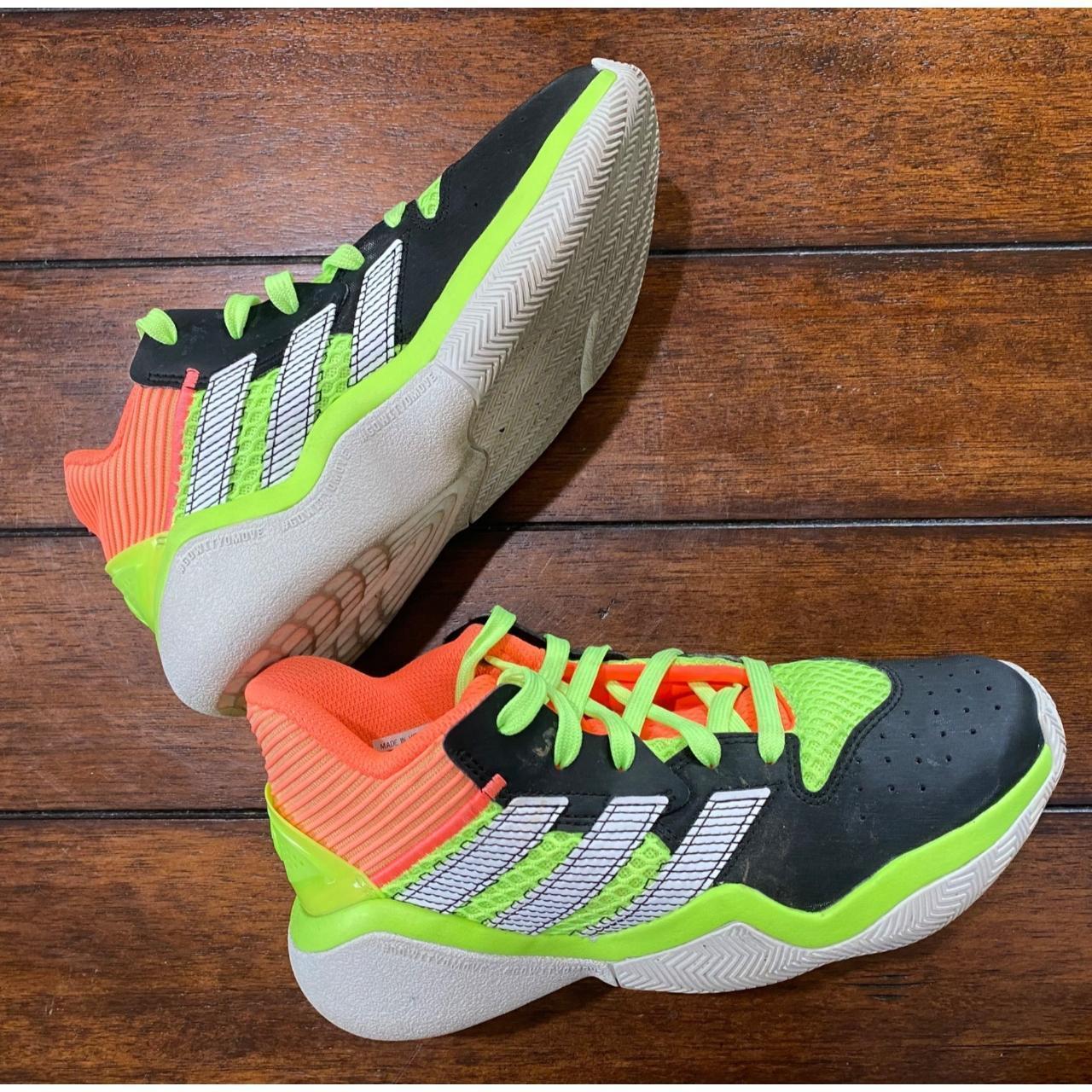 Adidas neon hotsell yellow basketball shoes