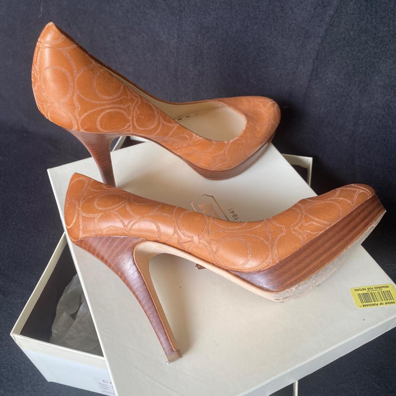 Coach on sale leather heels