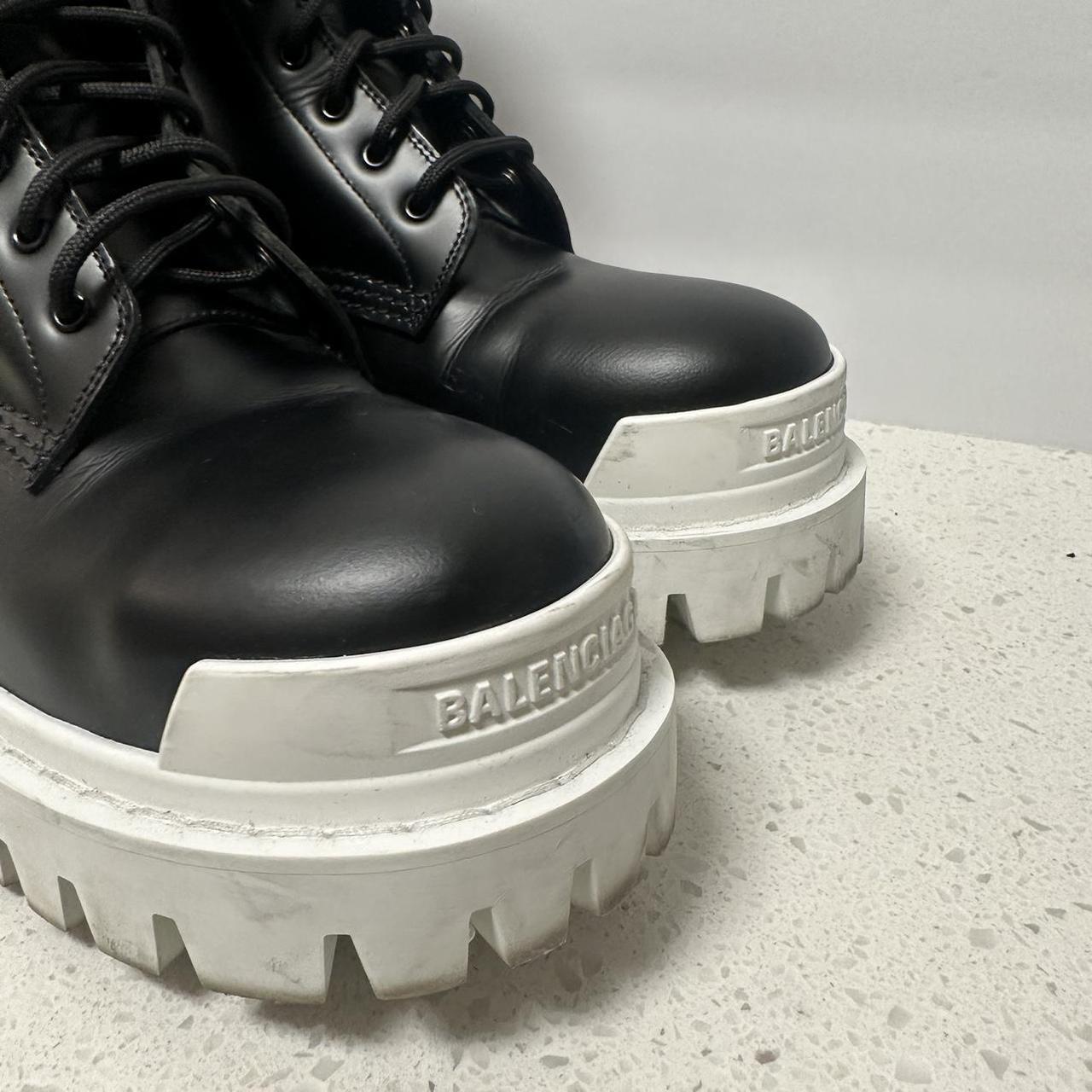 Balenciaga black and white boots online