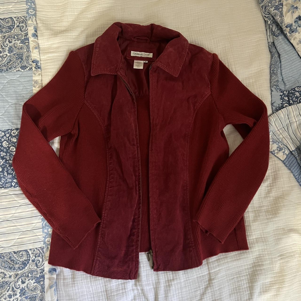 Coldwater Creek Women S Red Jacket Depop