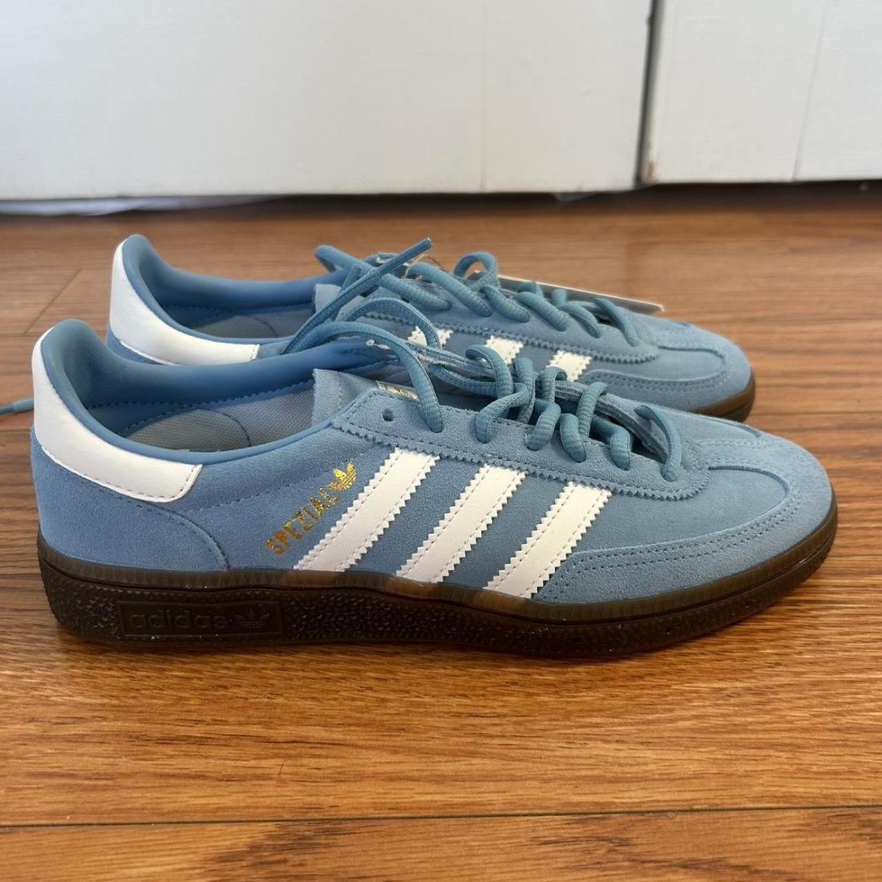 Adidas Handball Spezial in blue Fits a size W US... - Depop