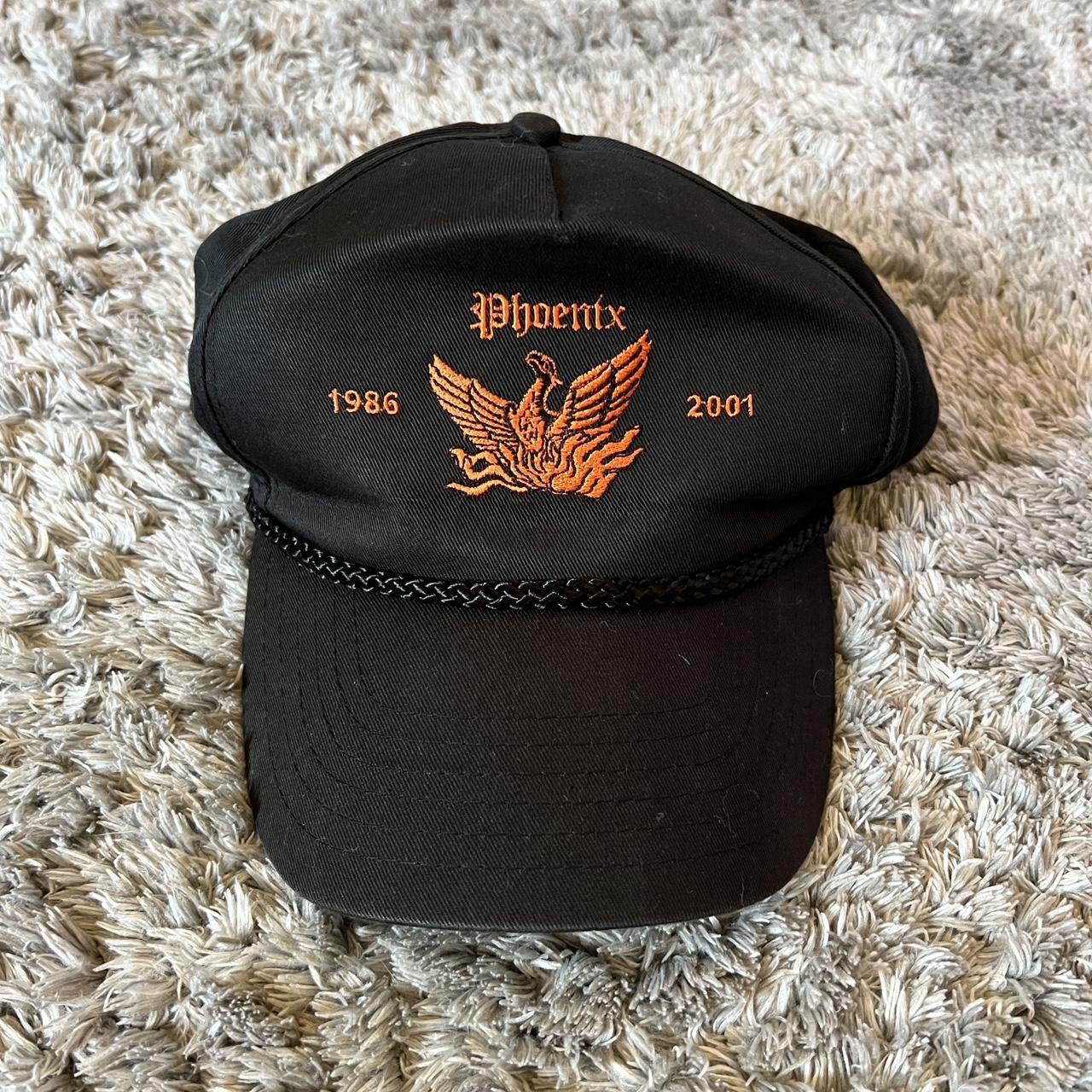 Men's Orange and Black Hat | Depop