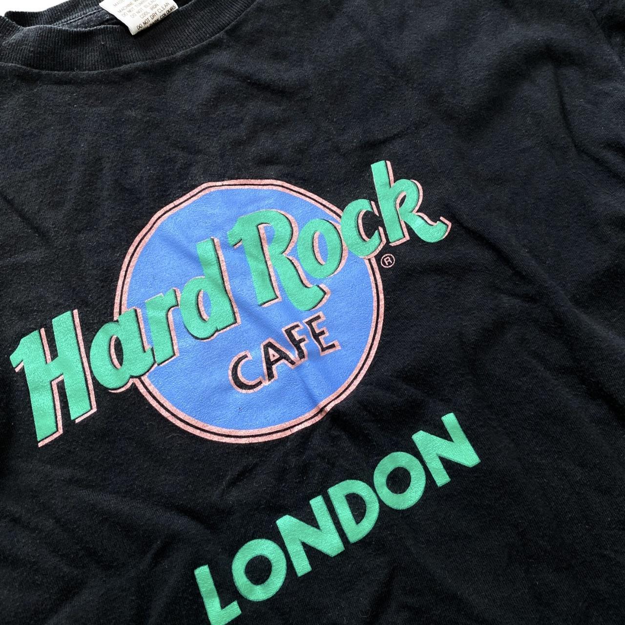 Hard Rock Cafe Men's Black and Green T-shirt | Depop