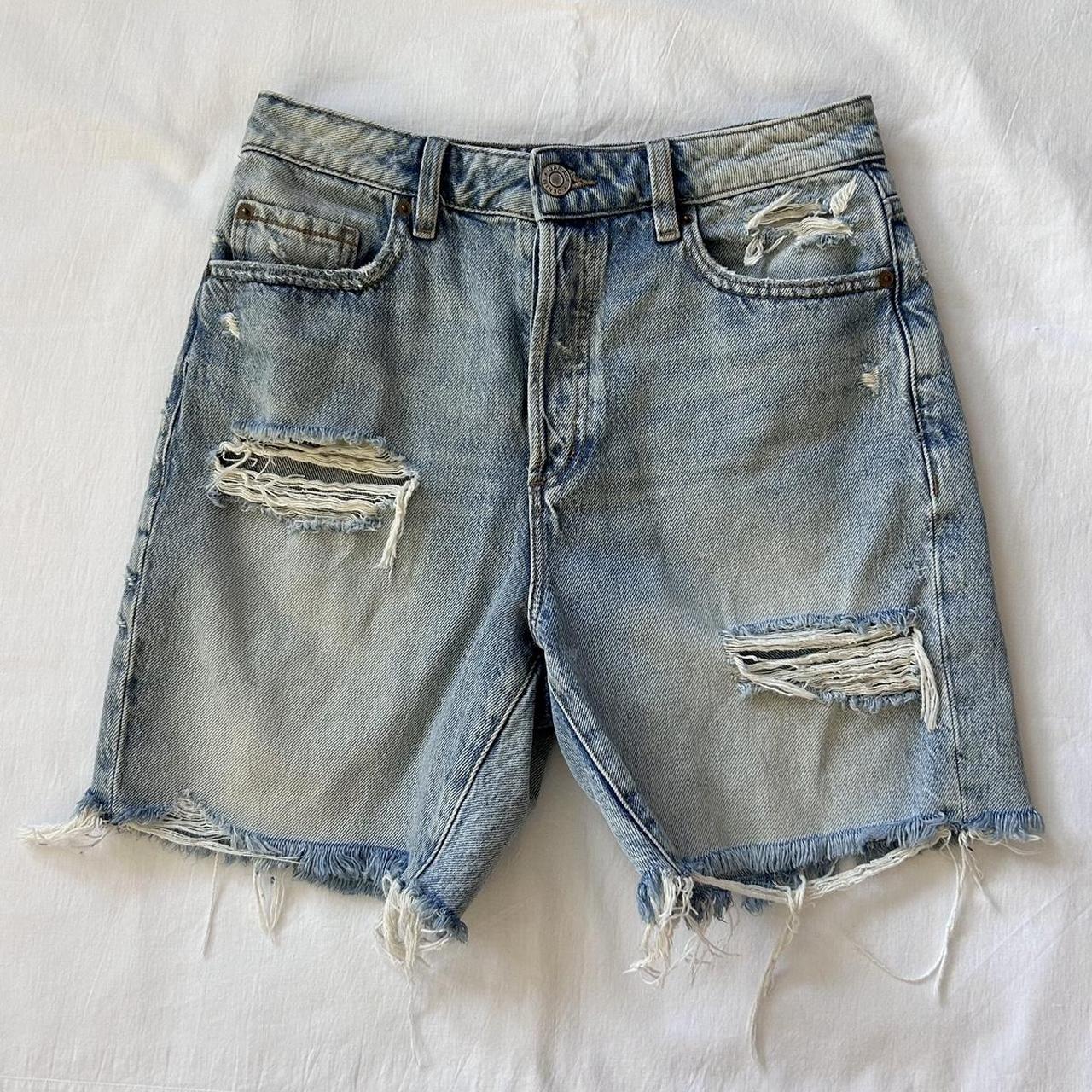 Distressed boyfriend shorts online