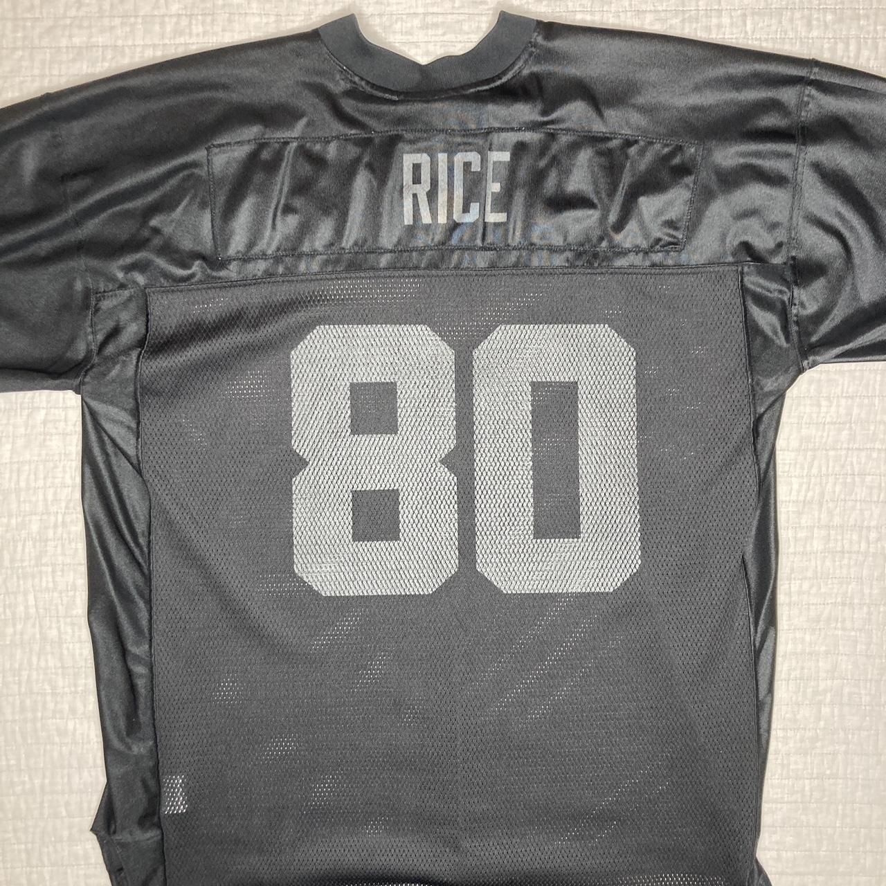 Vintage Reebok White Oakland Raiders Jerry Rice Throwback 