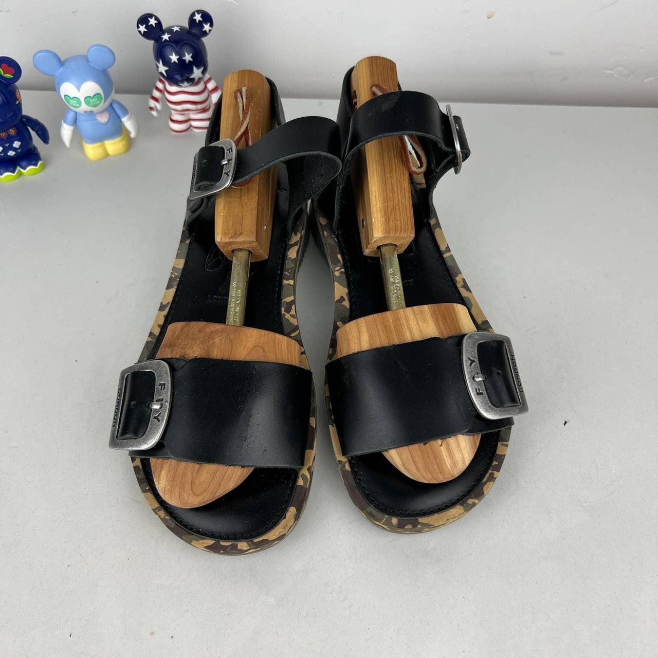 Fly London Women's Black Sandals (5)